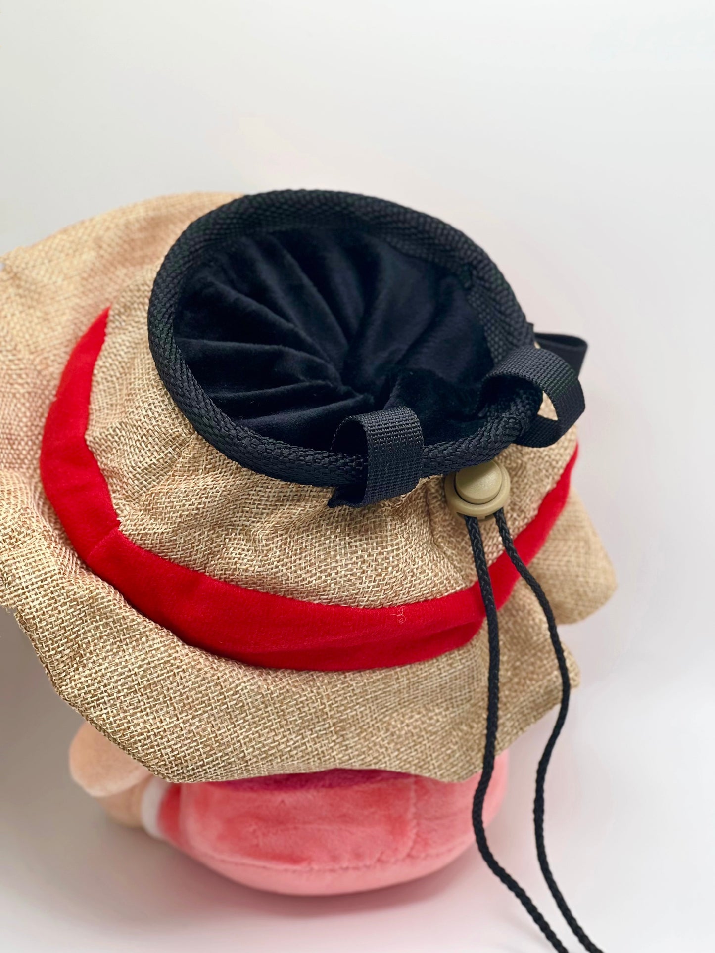 one piece anime Luffy plush chalk bag for rock climbing