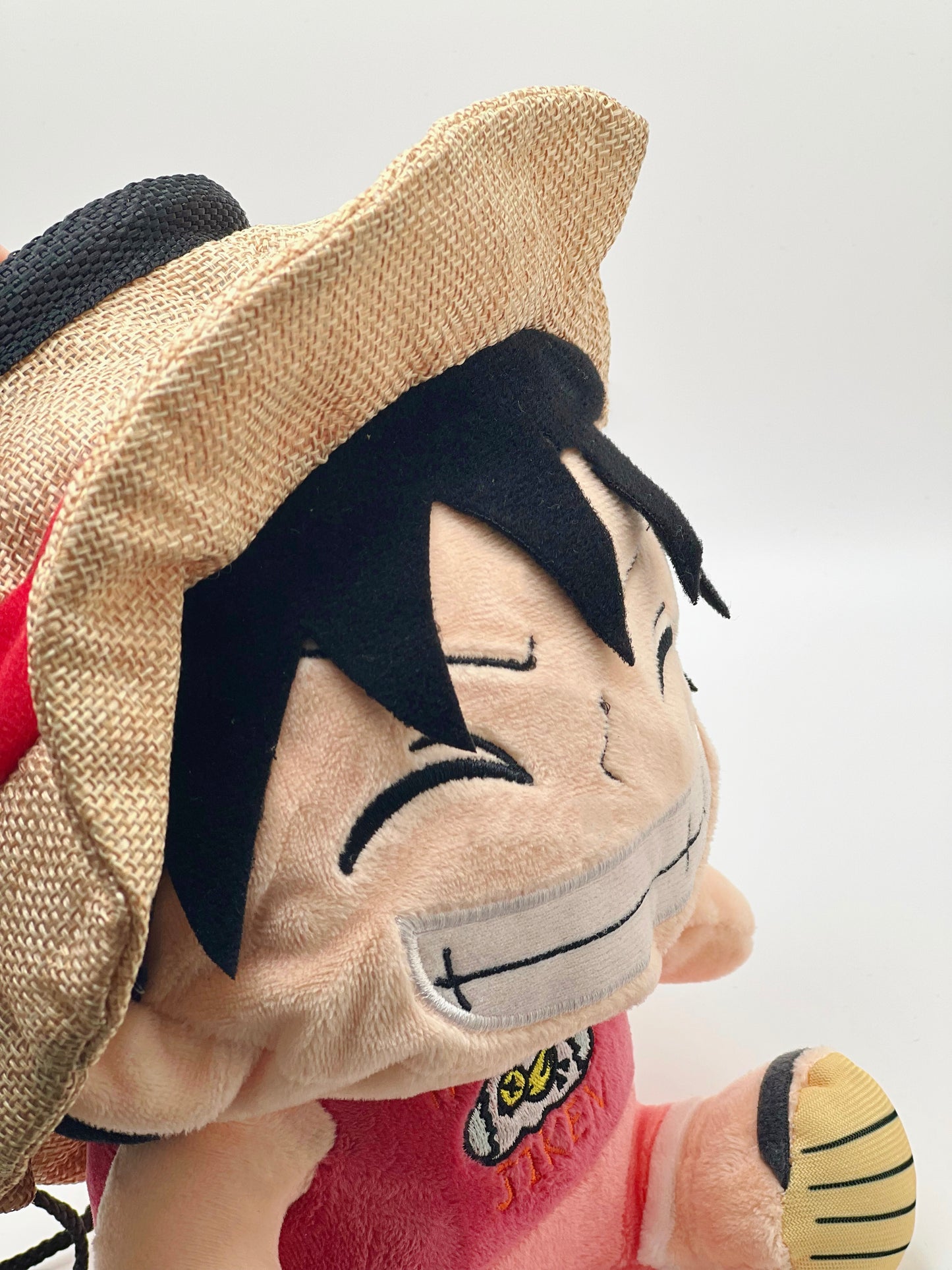 one piece anime Luffy plush chalk bag for rock climbing