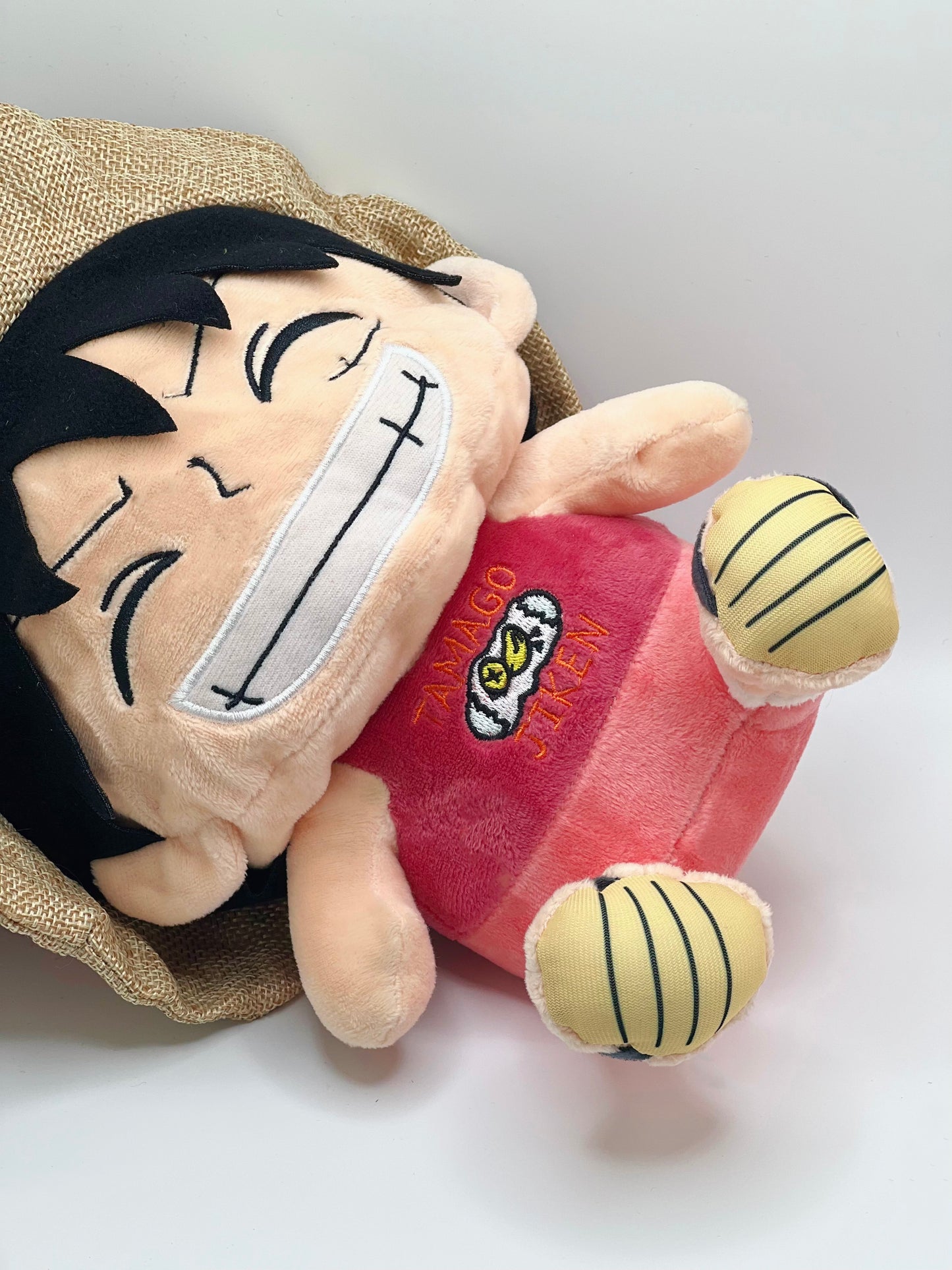 one piece anime Luffy plush chalk bag for rock climbing