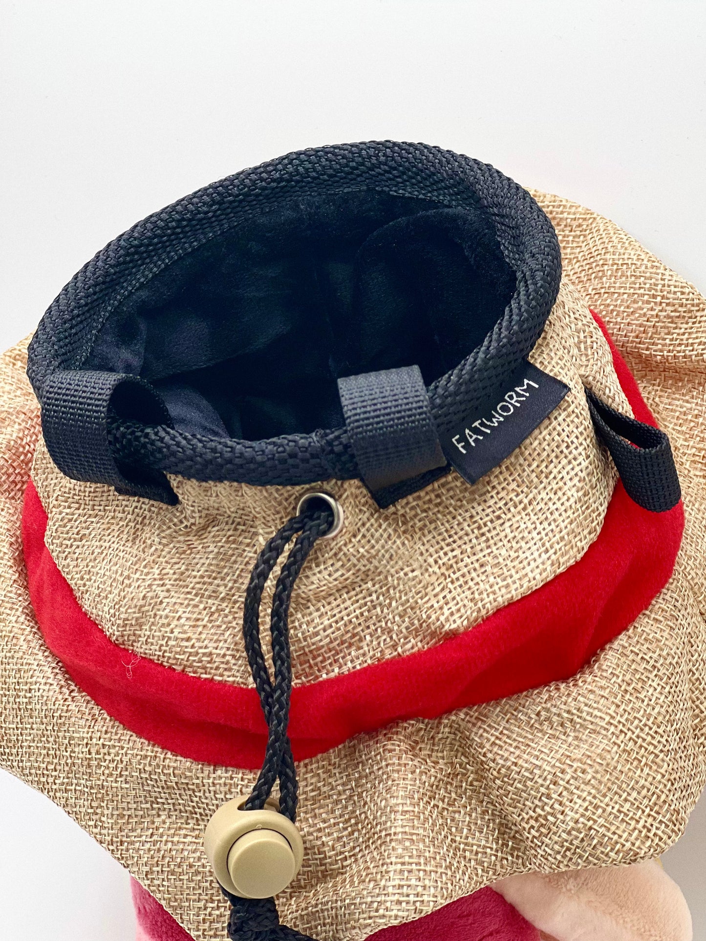 one piece anime Luffy plush chalk bag for rock climbing