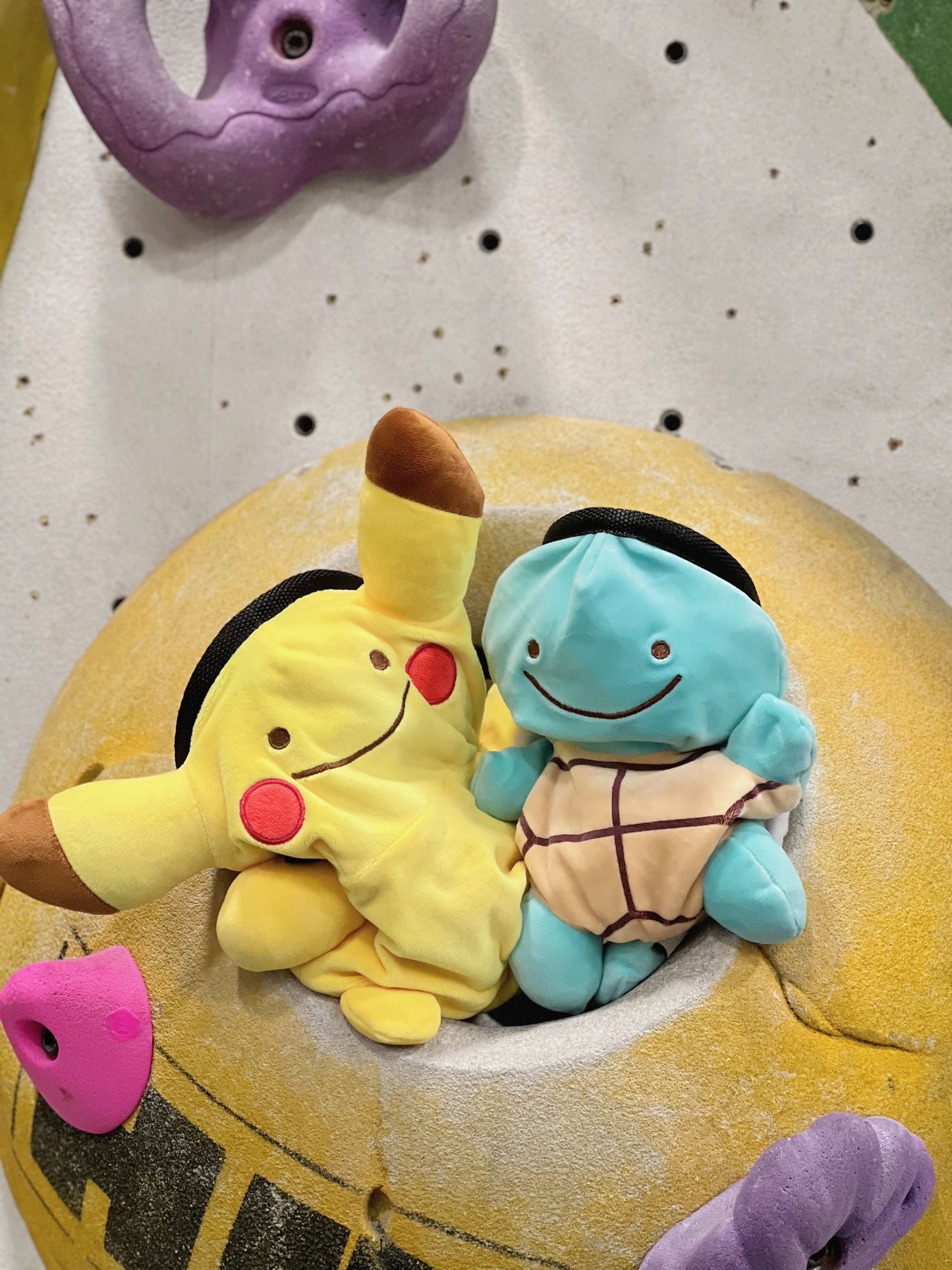 ditto pikachu cute plush anime pokemon chalk bag for rock climbing