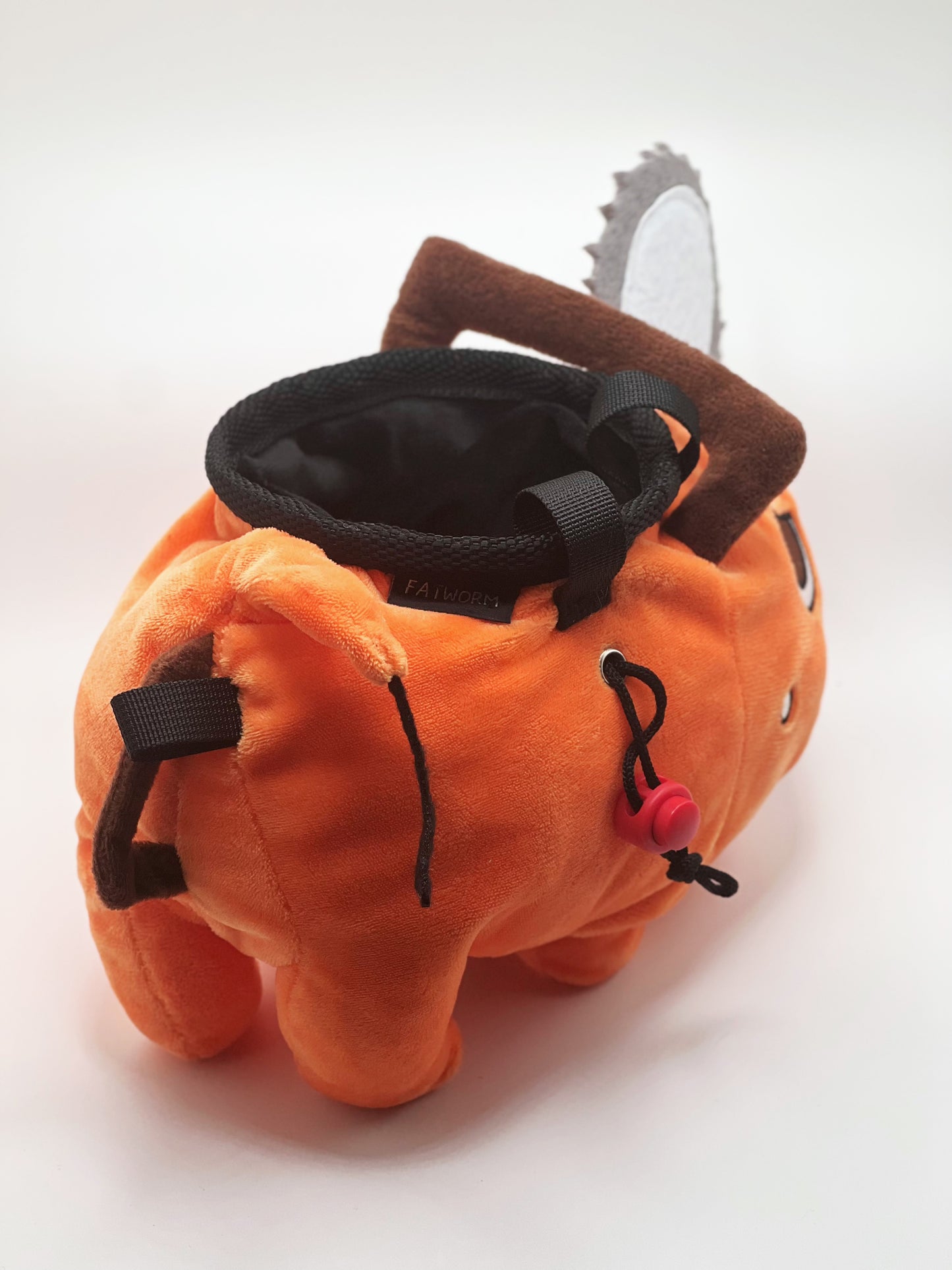 Chainsaw Man anime Pochita plush chalk bag for rock climbing