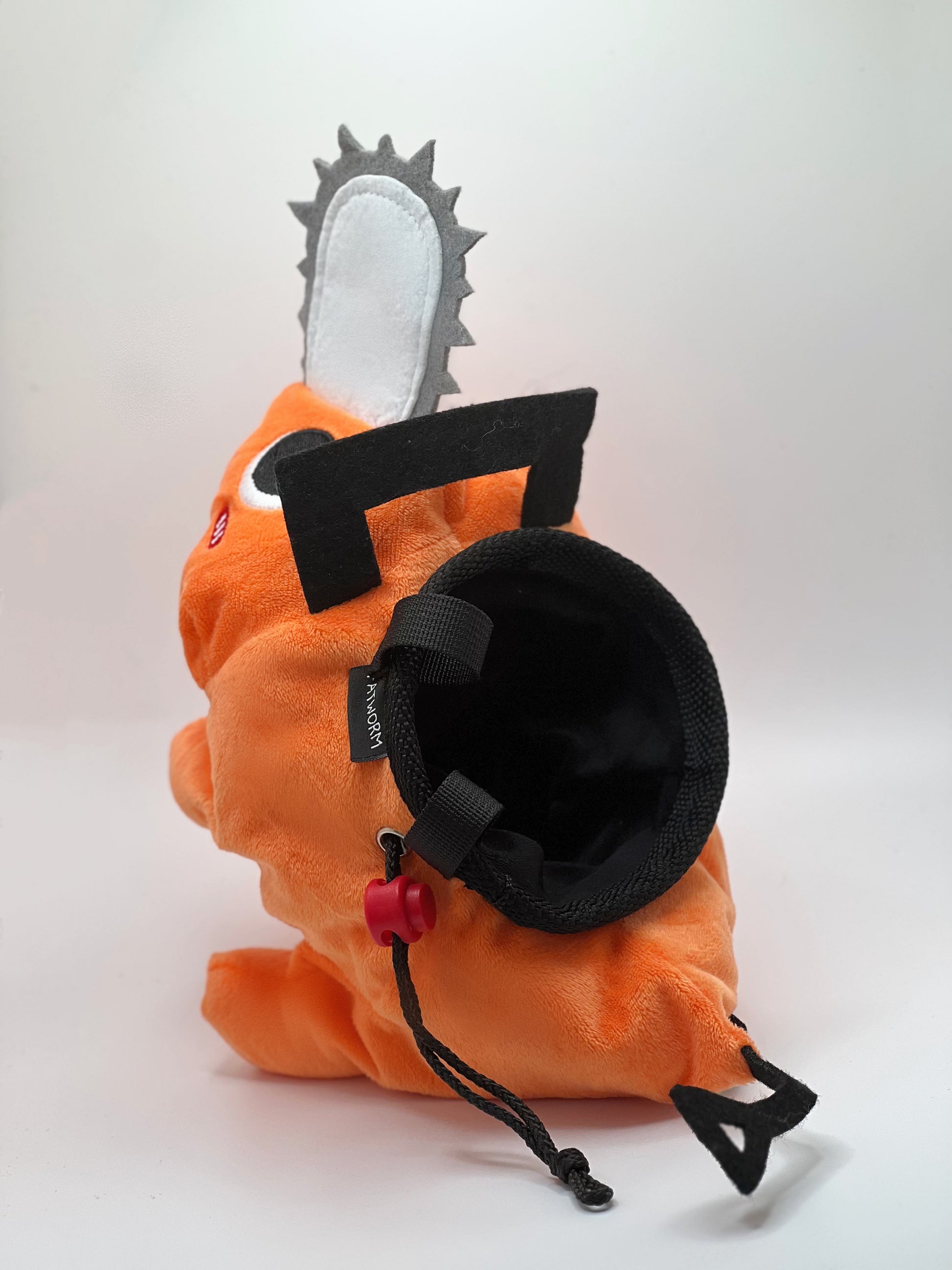 Chainsaw Man anime Pochita plush chalk bag for rock climbing