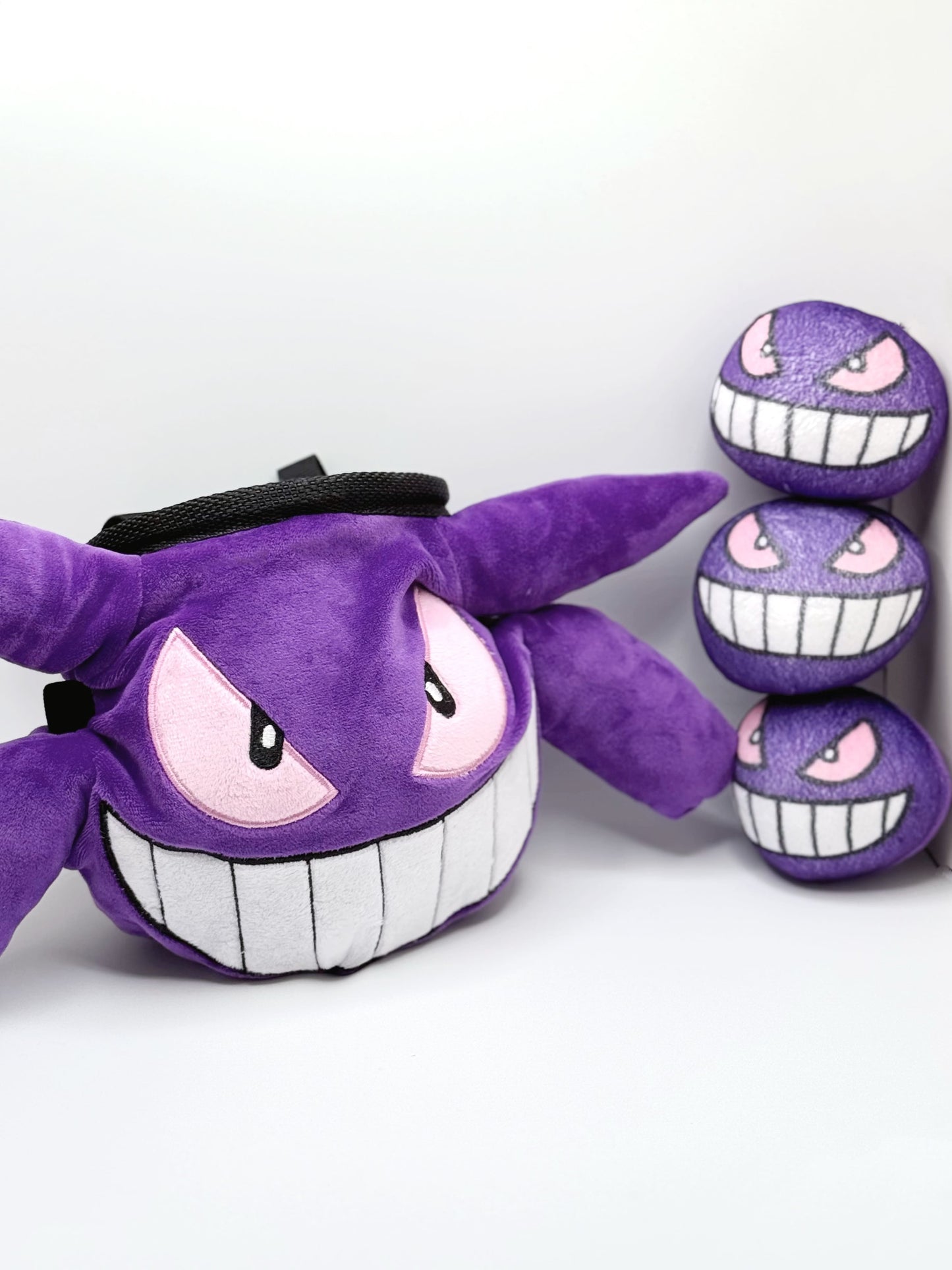 anime pokemon gengar chalk bag climbing bouldering fatworm handmade cute climber