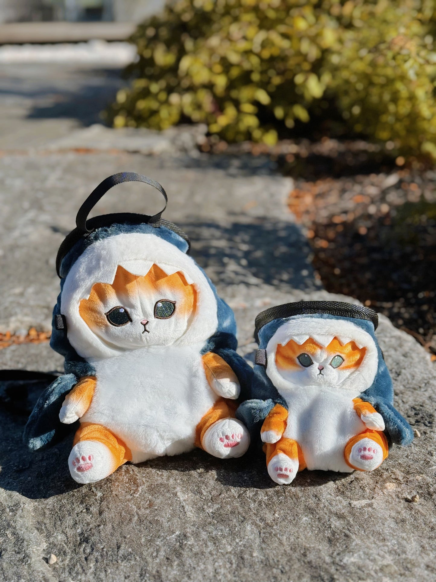 animal mofusand shark cat cute chalk bag chalk bucket plush rock climbing