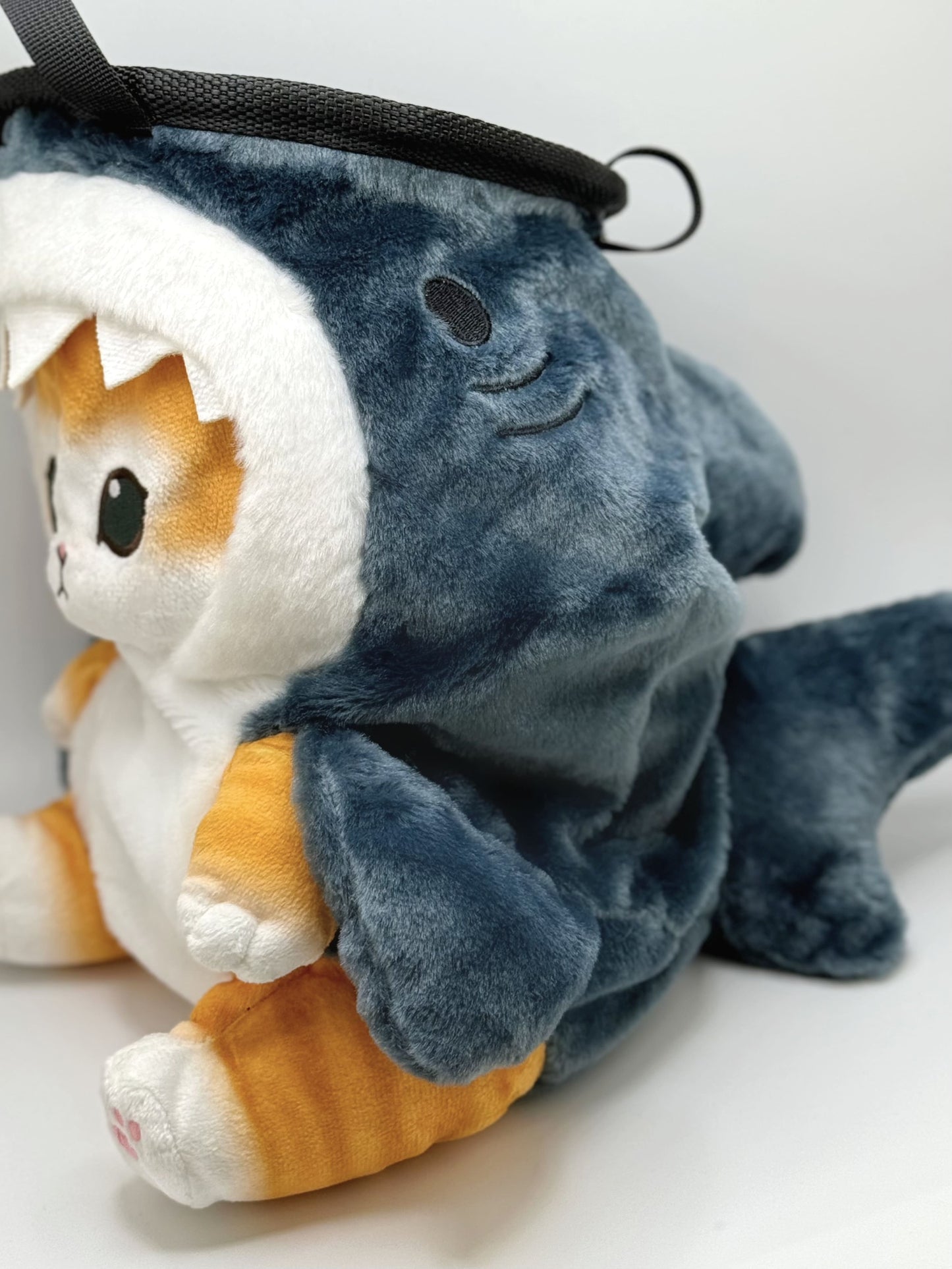 animal mofusand shark cat cute chalk bag chalk bucket plush rock climbing