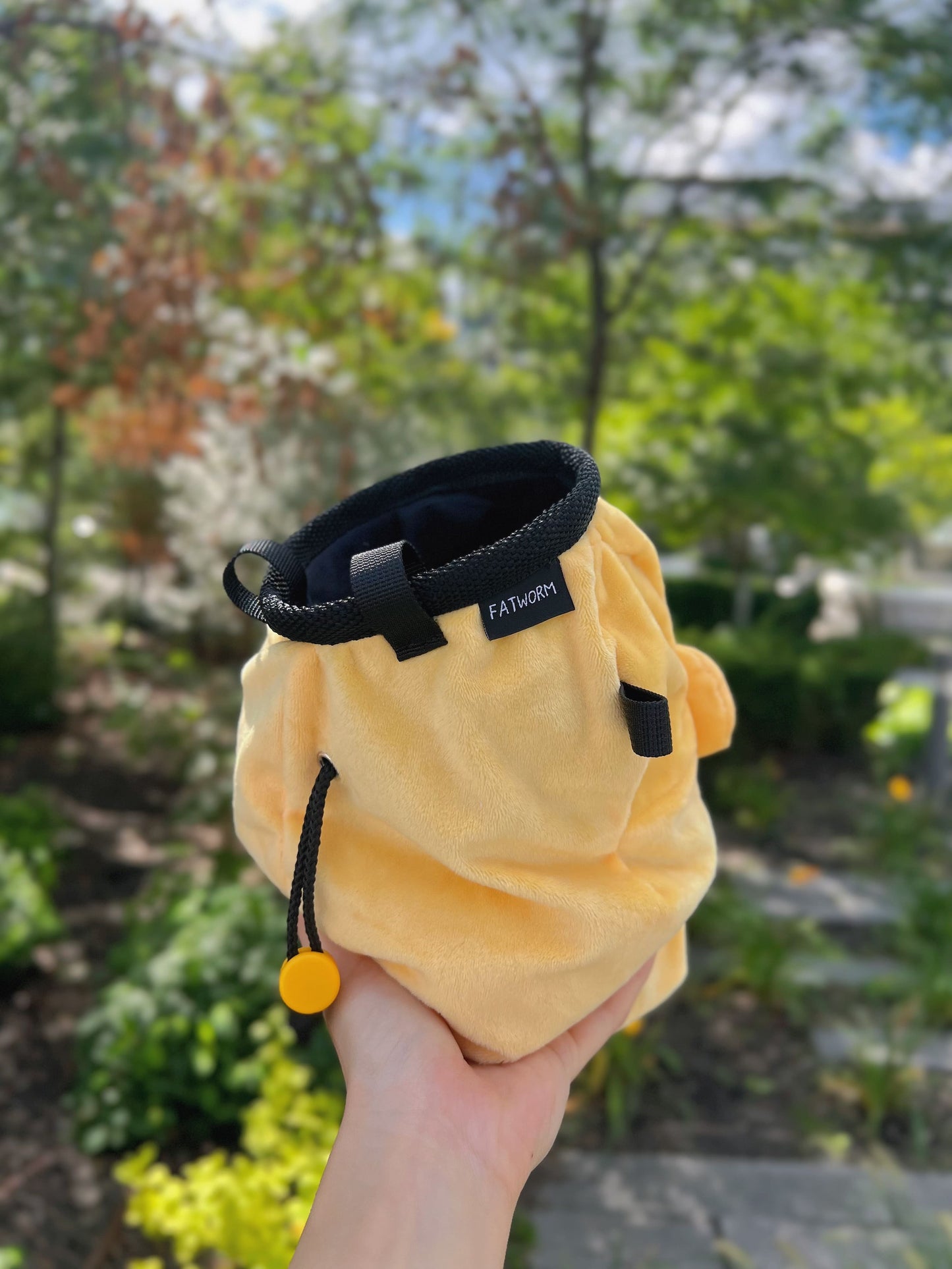 cute anime sanrio chalk bag gudetama lazy egg for rock climbing