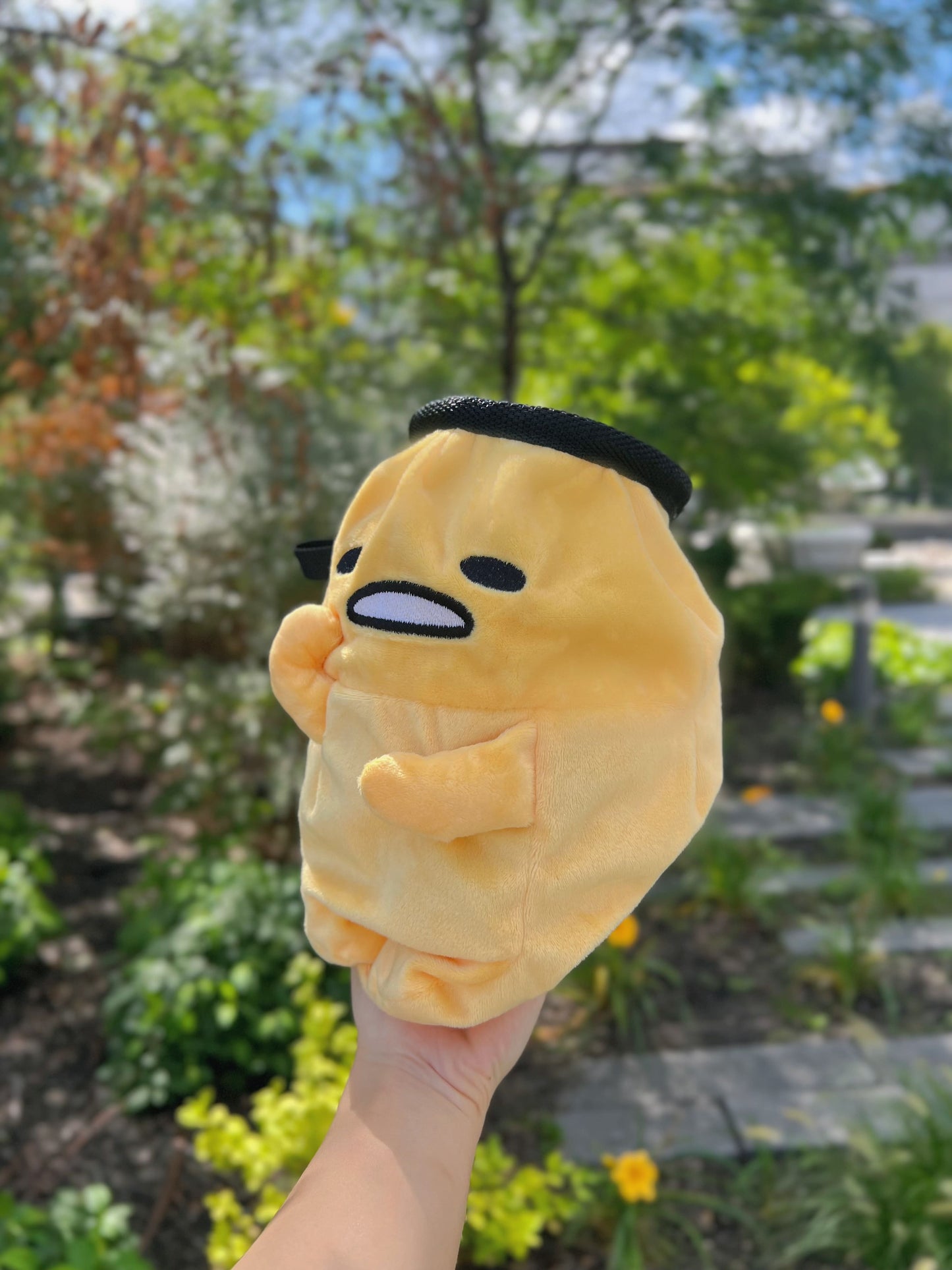 cute anime sanrio chalk bag gudetama lazy egg for rock climbing