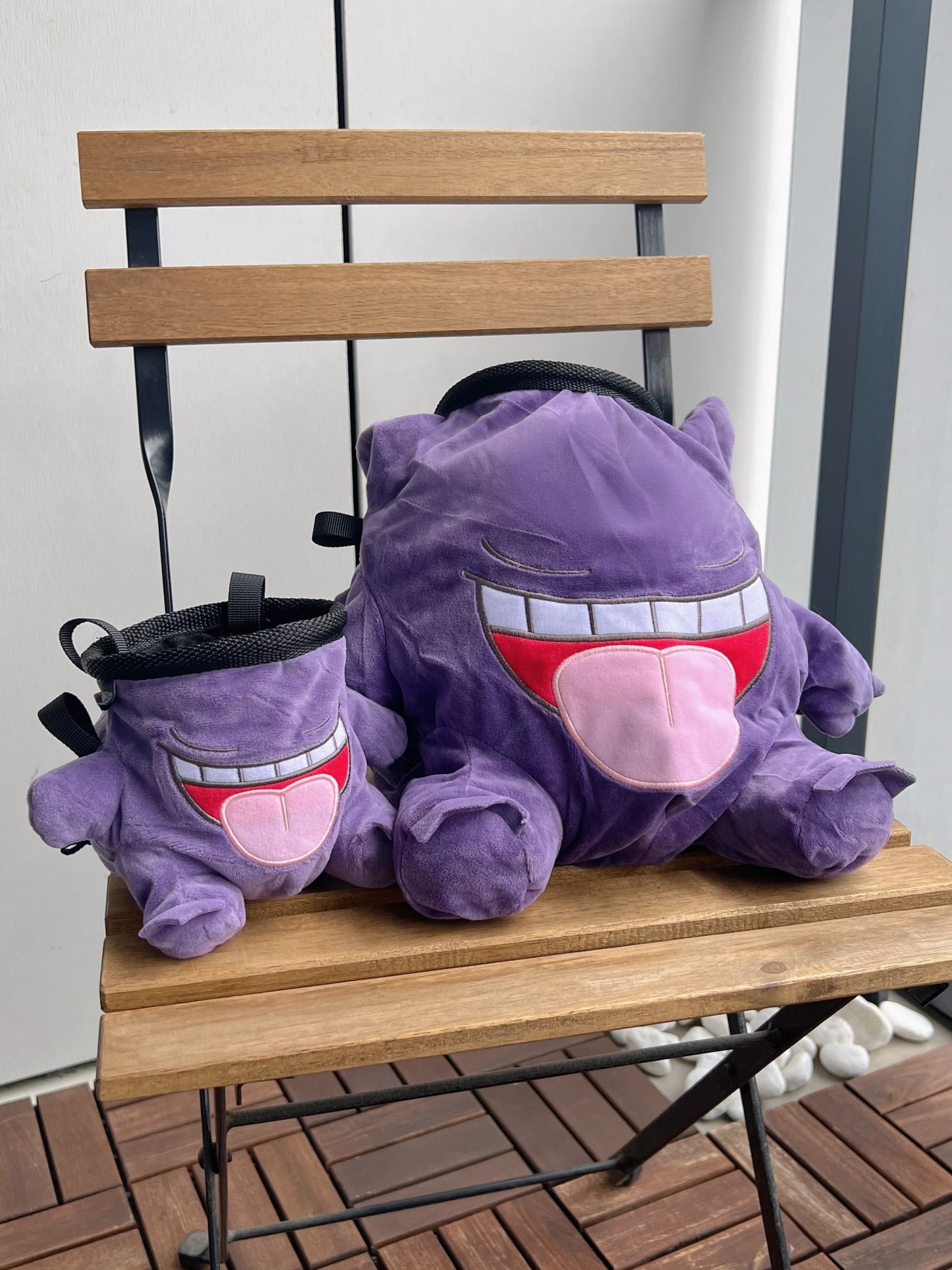 pokemon anime cute Gengar plush chalk bag for rock climbing