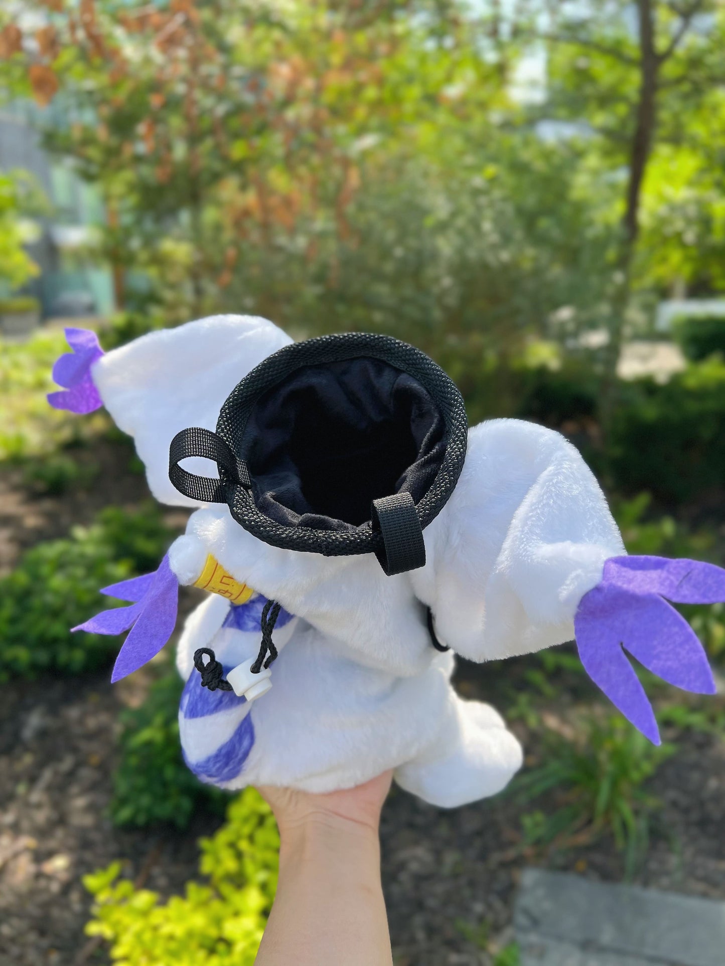 anime plush digimon tailmon cute climbing chalk bag