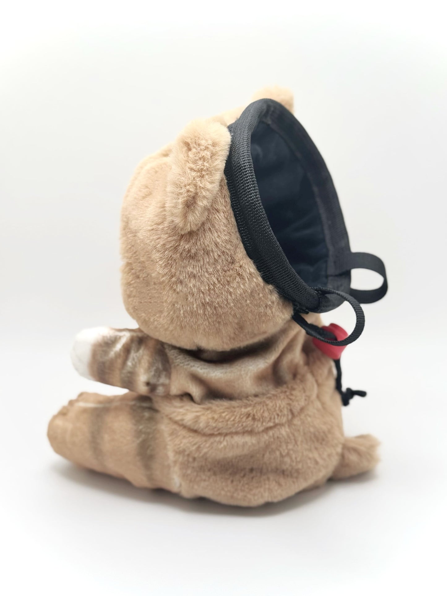 Mofusand animal series teddy bear climbing chalk bag – plush, anime-style, handmade bouldering gear by Fatworm