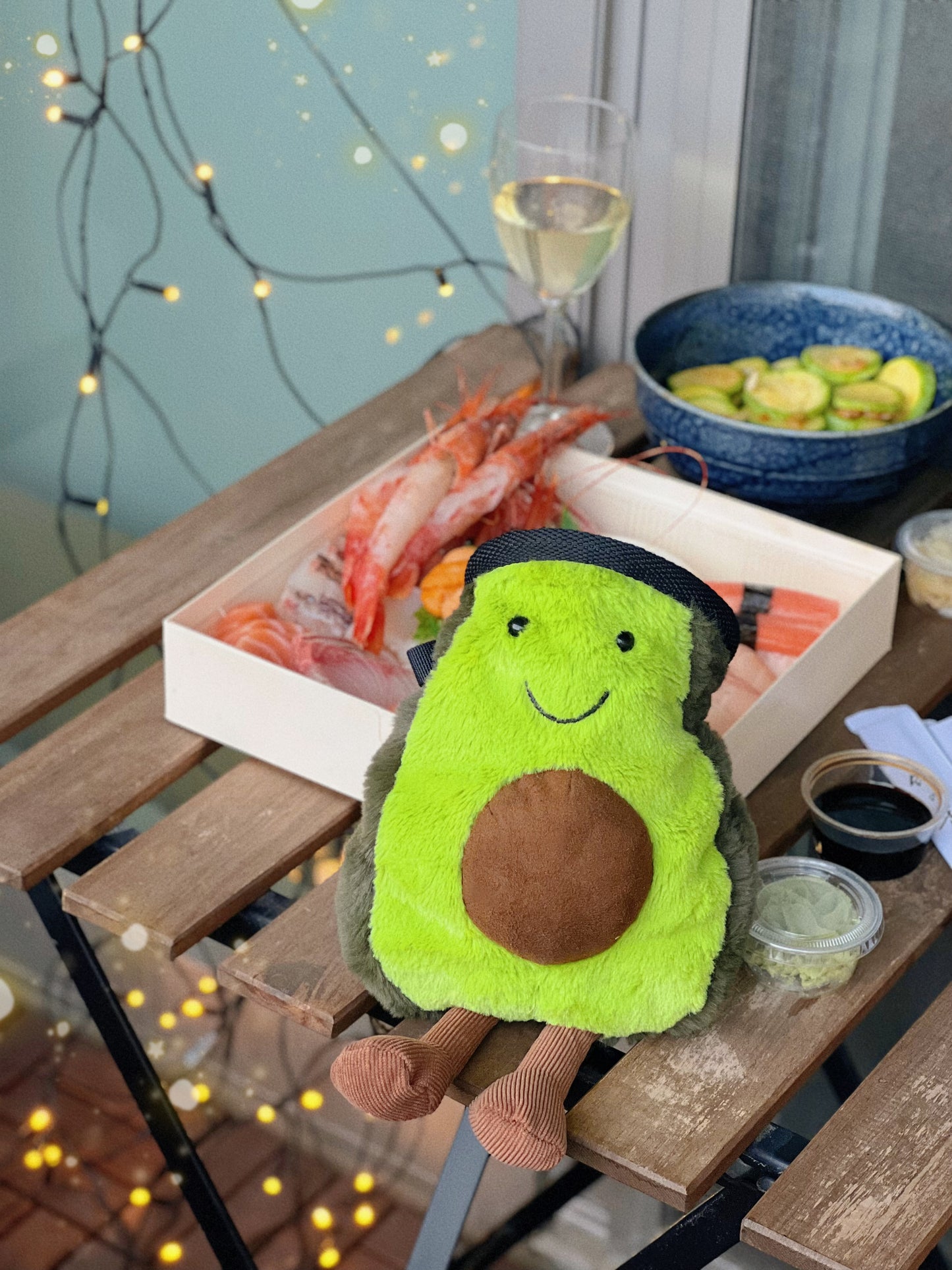 anime cute avocado plush chalk bag climbing