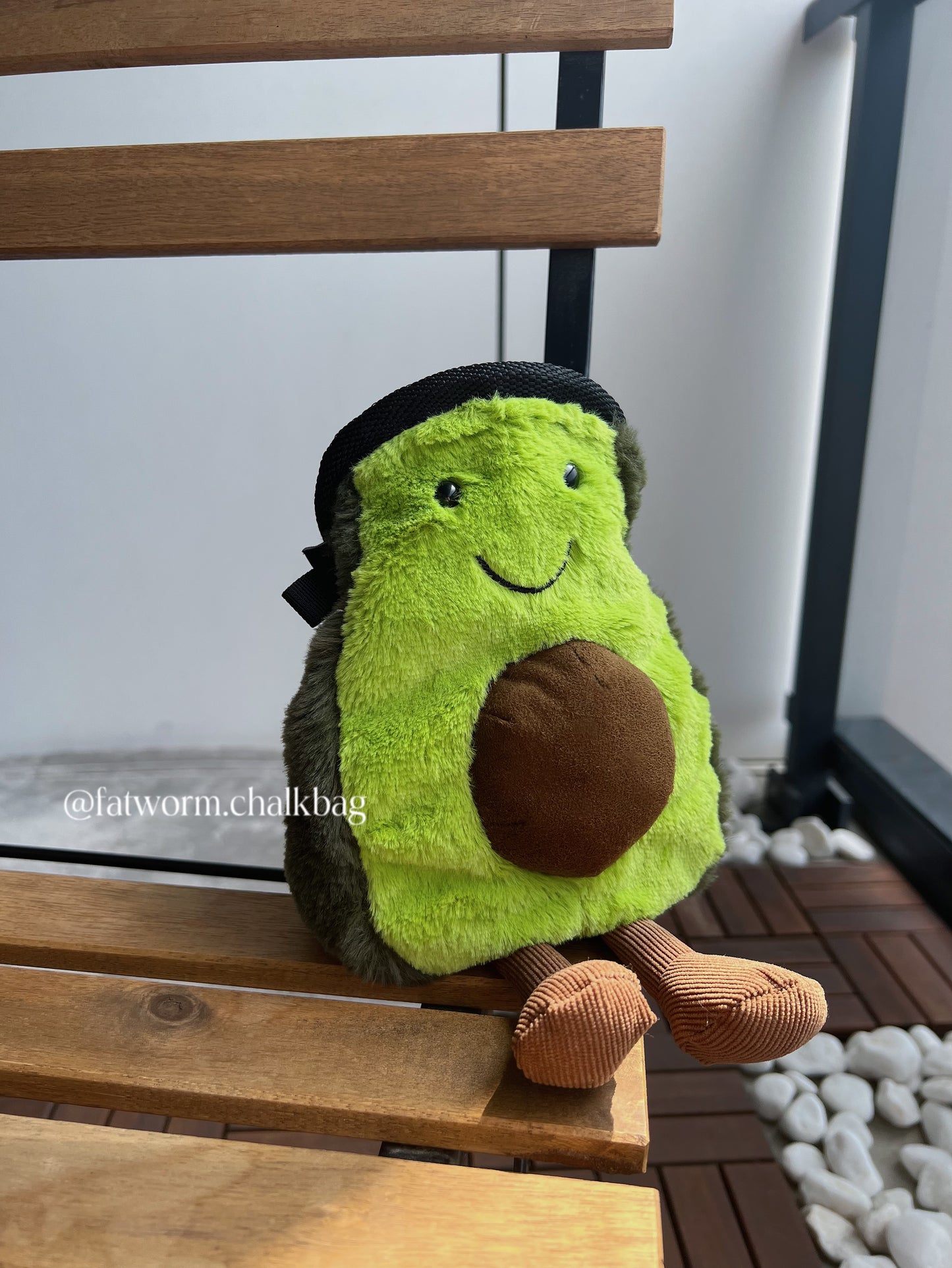anime cute avocado plush chalk bag climbing