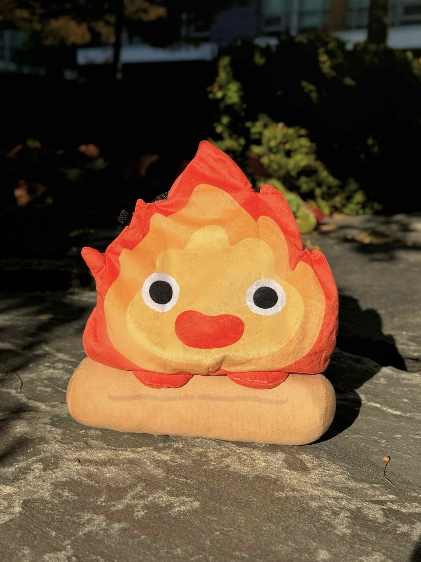 fire demon Calcifer chalk bag chalk bucket rock climbing Ghibli Park Howl's Moving Castle Limited Edition totoro no face bouldering