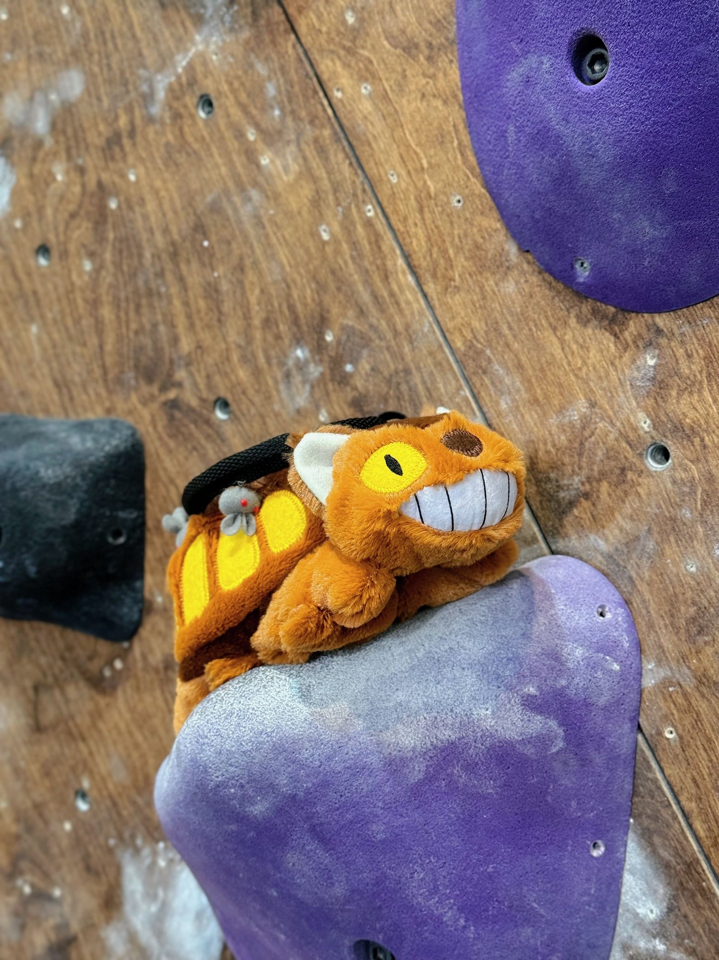 ghibli totoro catbus climbing chalk bag fatworm cute plush chalk bag