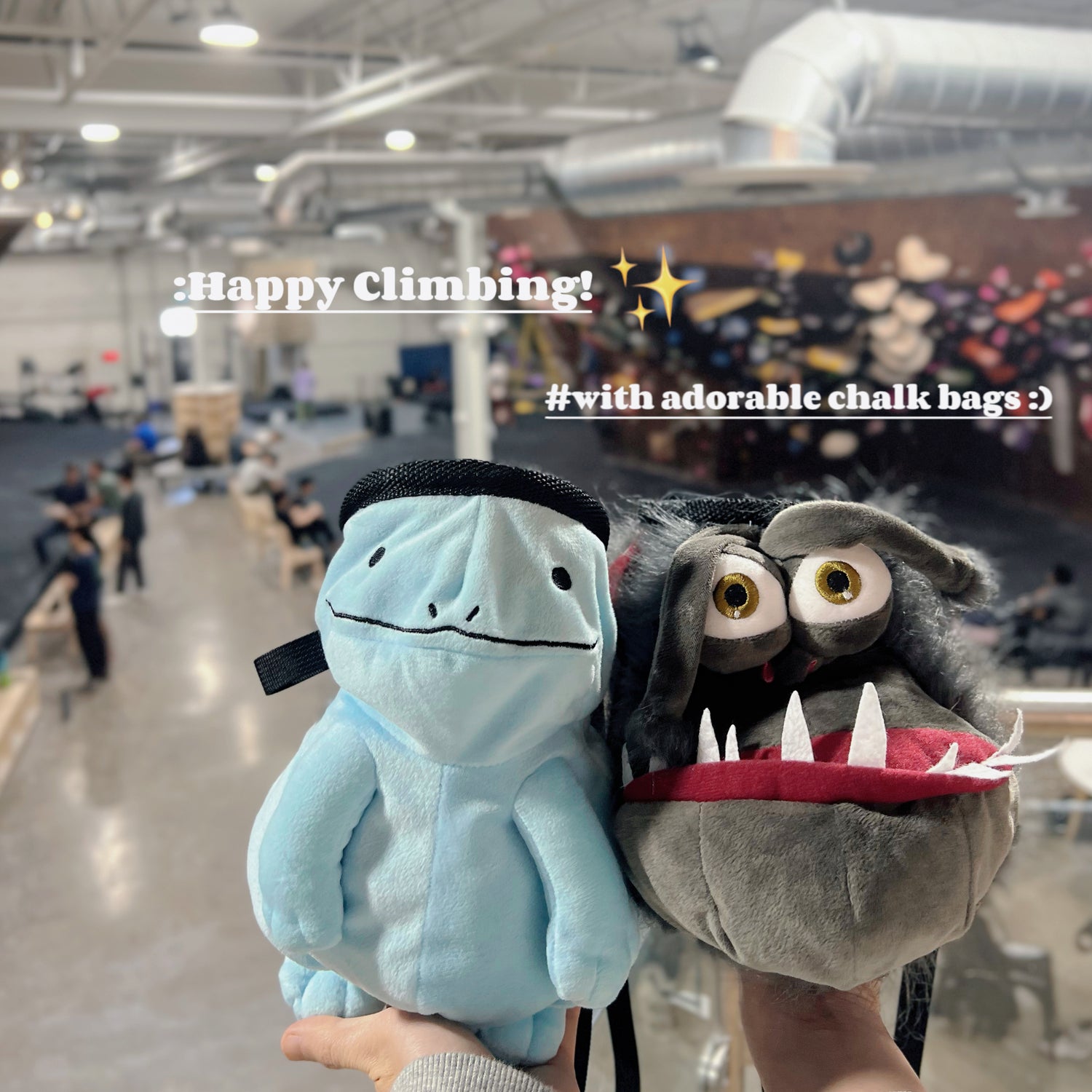 cute climbing chalk bag custom order by Fatworm
