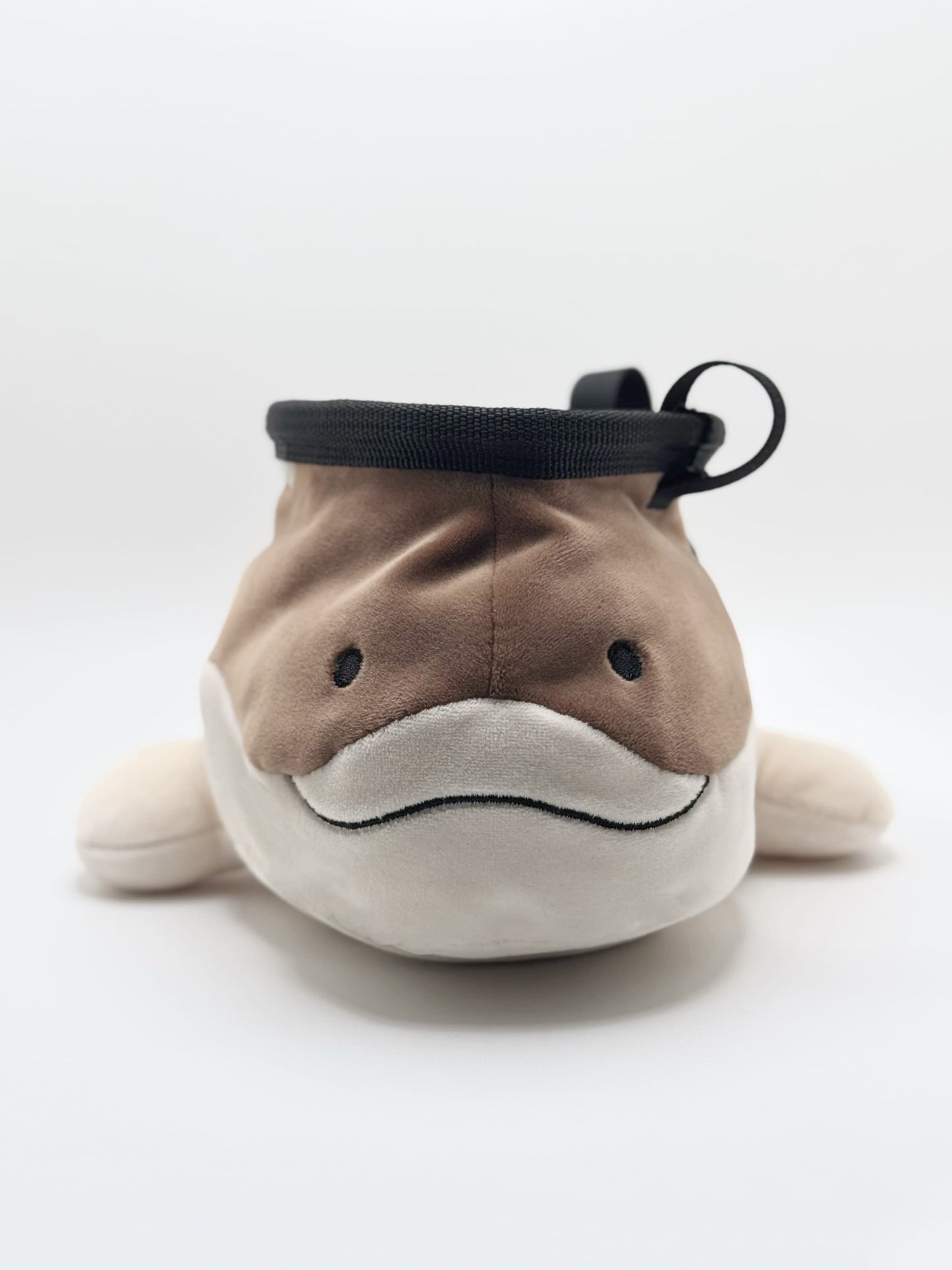 Handmade Clodsire Pokémon plush chalk bag by Fatworm – cute, functional, and perfect for bouldering and climbing sessions with style and charm.