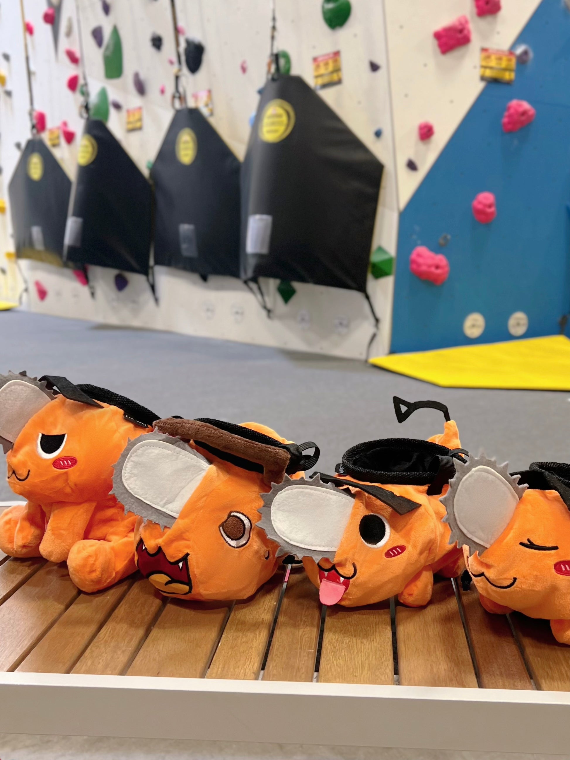 cute pochita climbing chalk bag