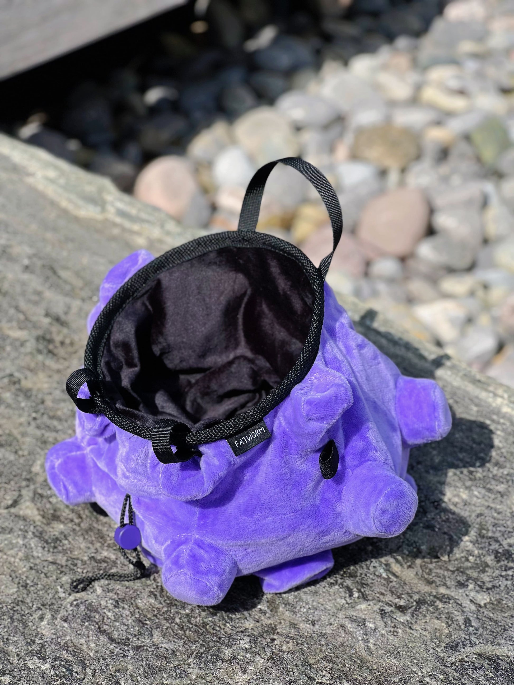 cute anime plush pokemon koffing climbing chalk bag chalk bucket