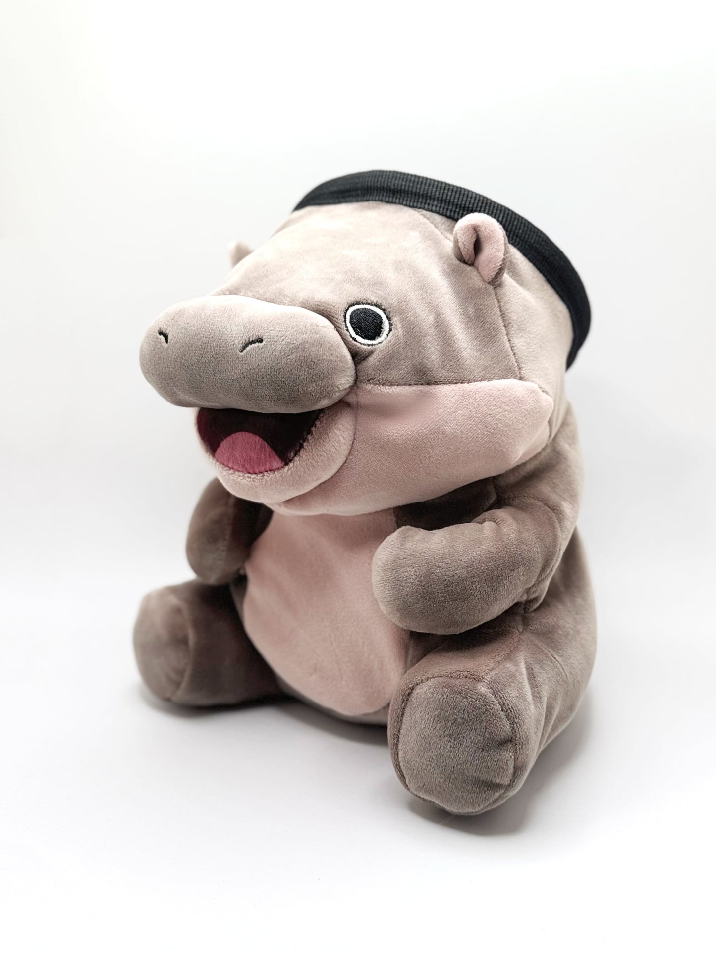 animal Moo Deng Pygmy Hippo Chalk Bag – Handmade plush climbing bag for bouldering and rock climbing by Fatworm Chalk bag. Cute, functional, and unique!