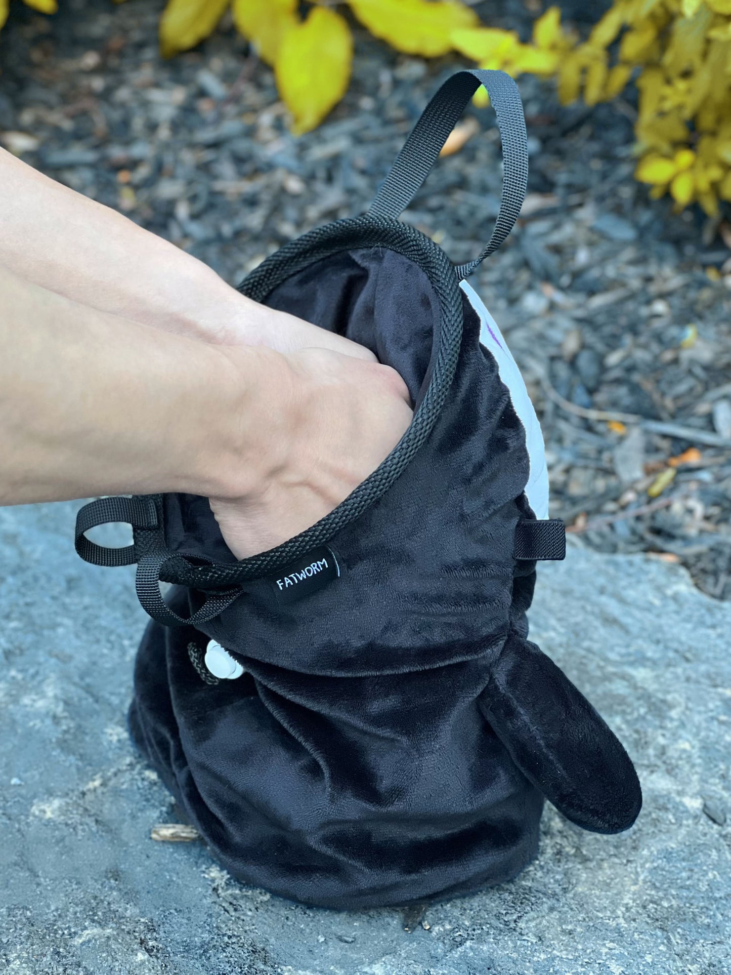 no face chalk bag chalk bucket climbing totoro anime plush chalk bag