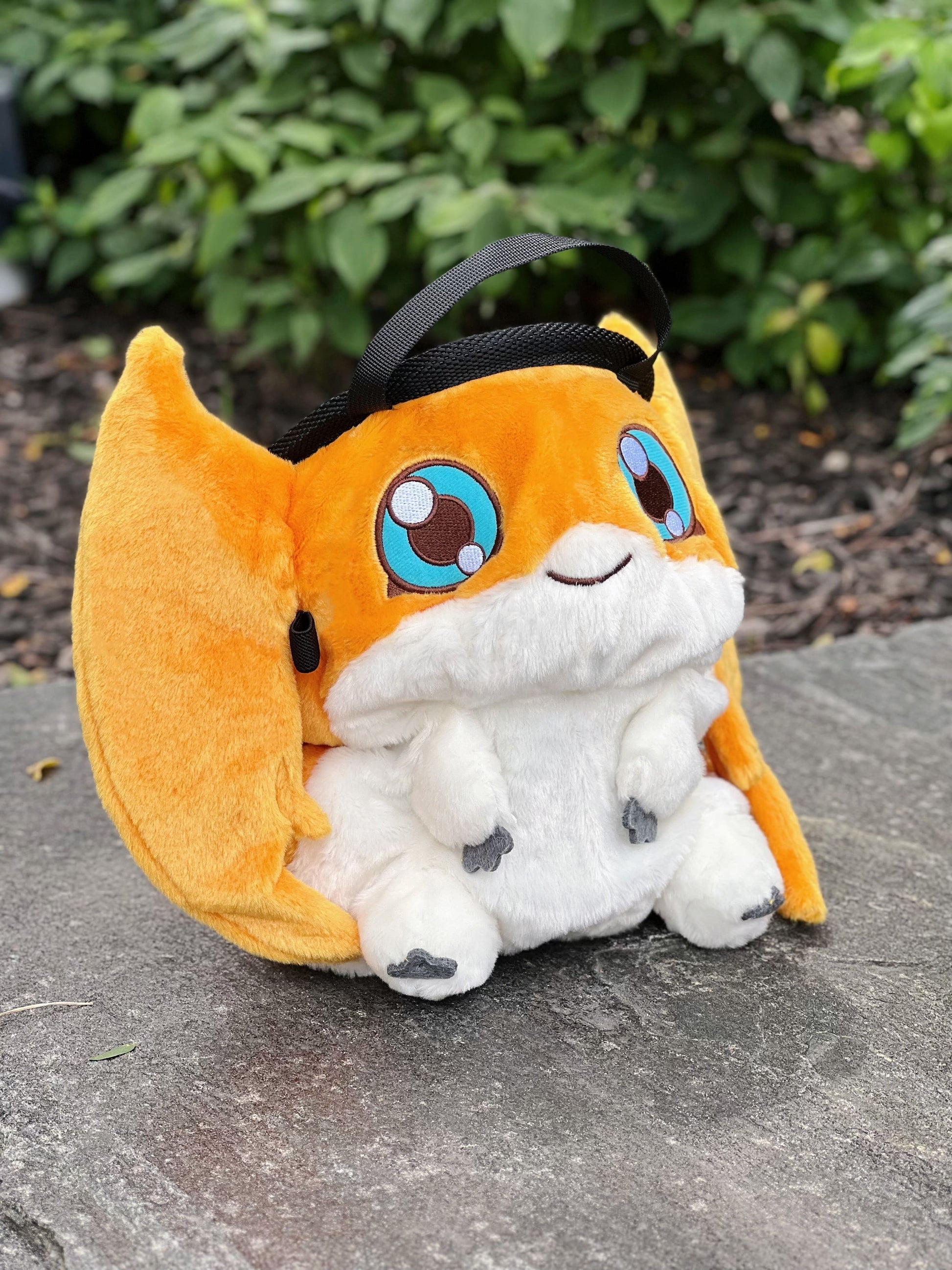 Cute anime Digimon Patamon Chalk Bag/Bucket For Rock Climbing