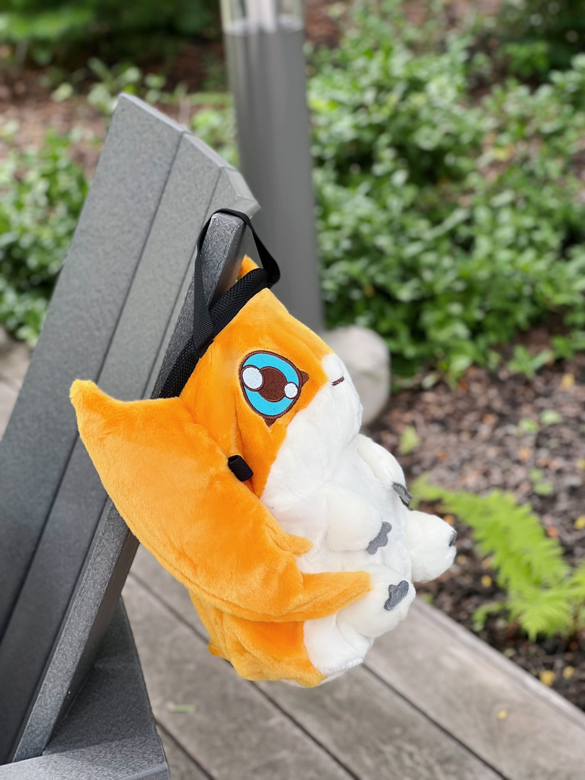 Cute anime Digimon Patamon Chalk Bag/Bucket For Rock Climbing