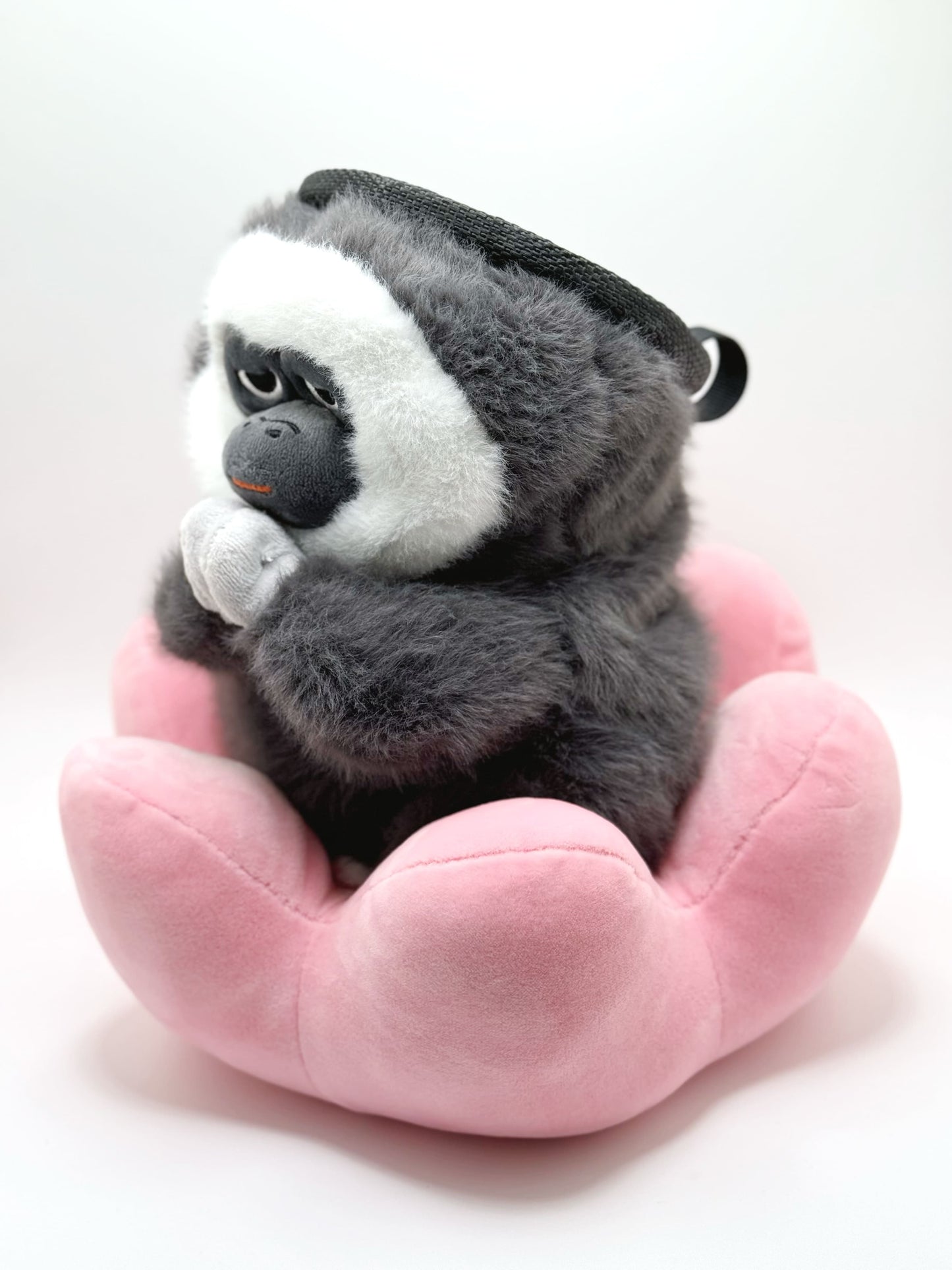 saki monkey climbing chalk bag cute plush lotus bouldering