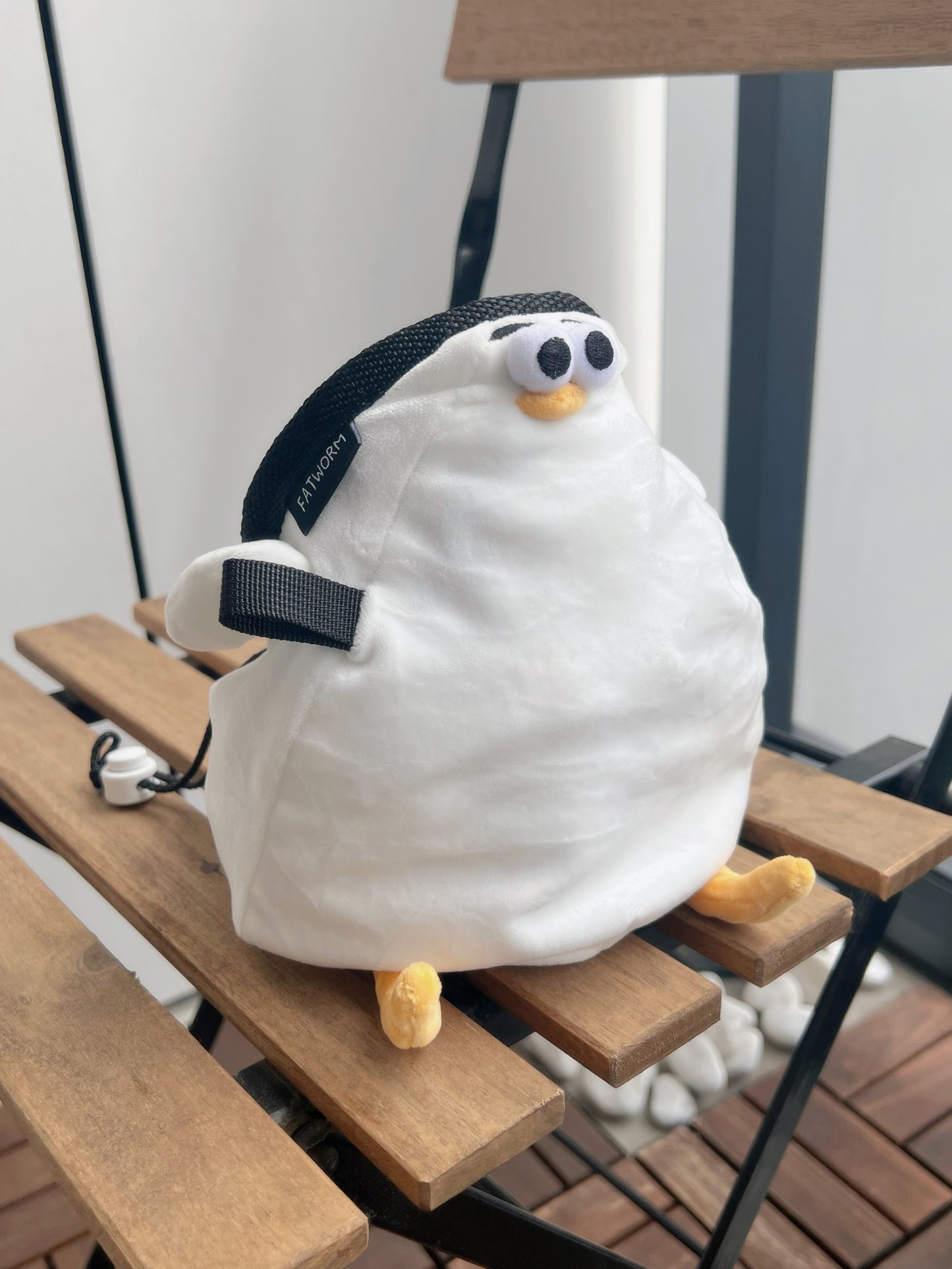 Cute animal anime Chubby Seagull Mr.Oddy chalk bag for rock climbing