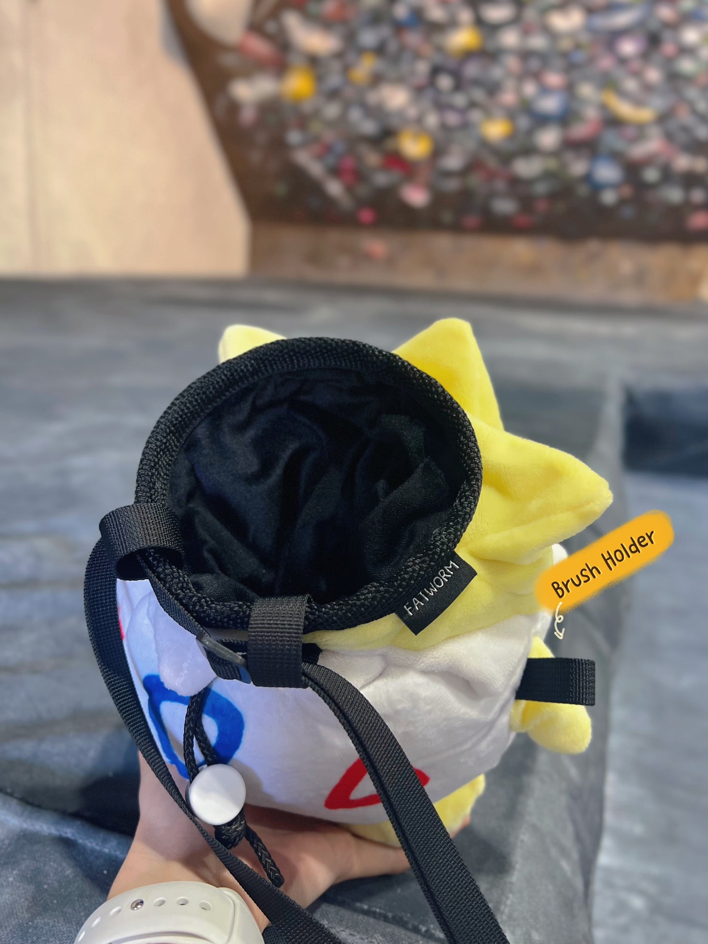 pokemon anime cute Togepi plush chalk bag for rock climbing