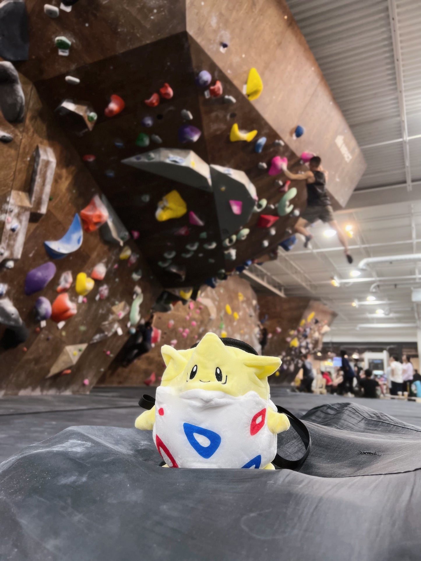 pokemon anime cute Togepi plush chalk bag for rock climbing