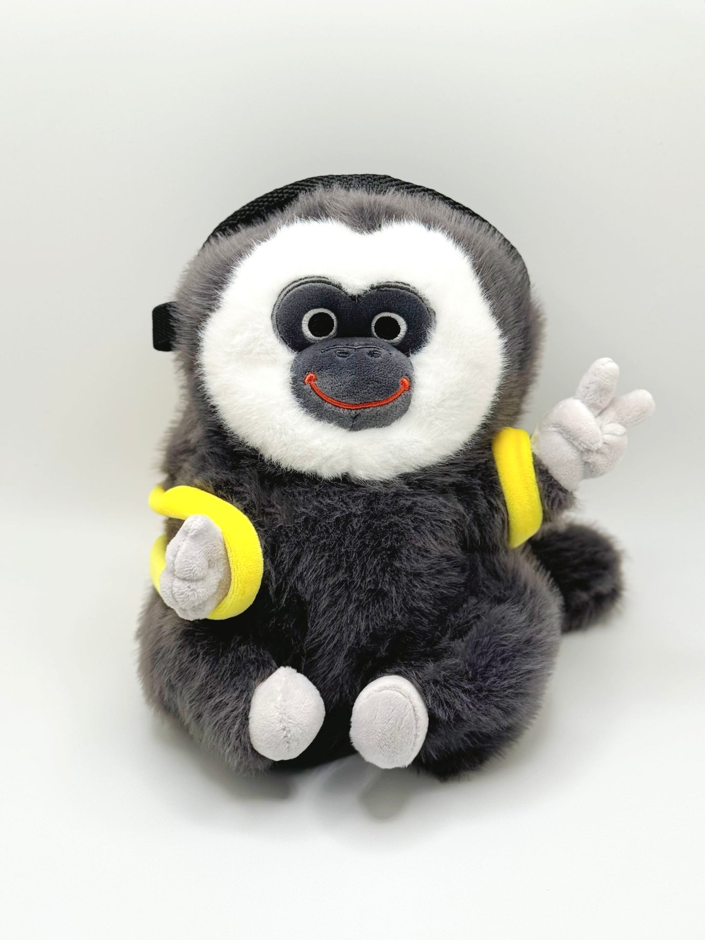 animal cute saki monkey plush climbing chalk bag bouldering brush holder rock climbing