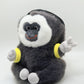 animal cute saki monkey plush climbing chalk bag bouldering brush holder