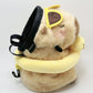 Beachwear Capybara Yellow Duck Swim Ring Climbing Chalk Bag - Summer Special Edition featuring a capybara with sunglasses and a detachable yellow duck swim ring. Cute climbing chalk bag