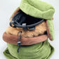 handmade cute climbing chalk bag chalk bucket featuring a capybara design in a military coat