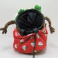 cute plush capybara climbing chalk bag with Dongbei floral coat design