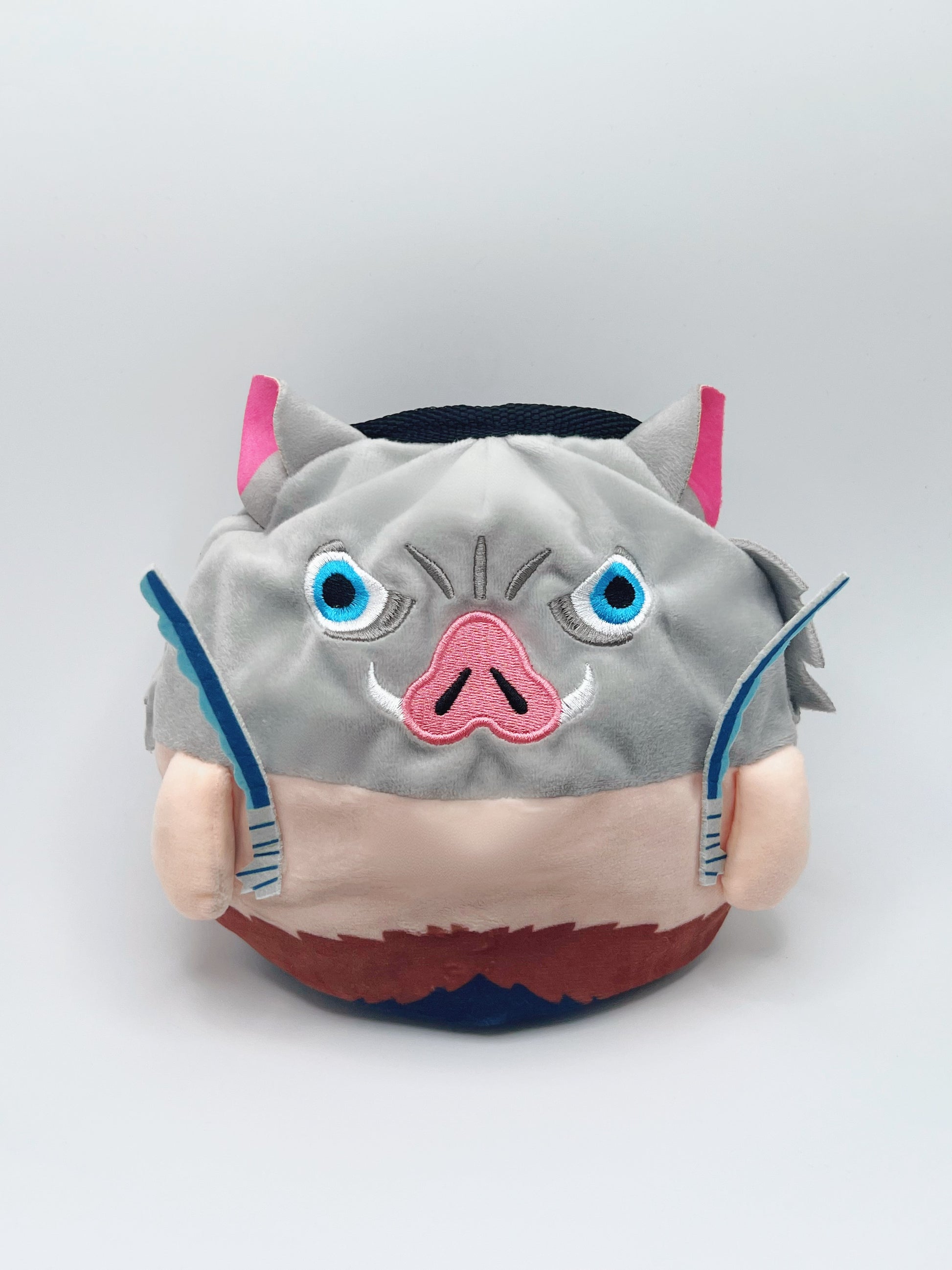 demon slayer cute Chubby Inosuke Pig chalk bag for rock climbing