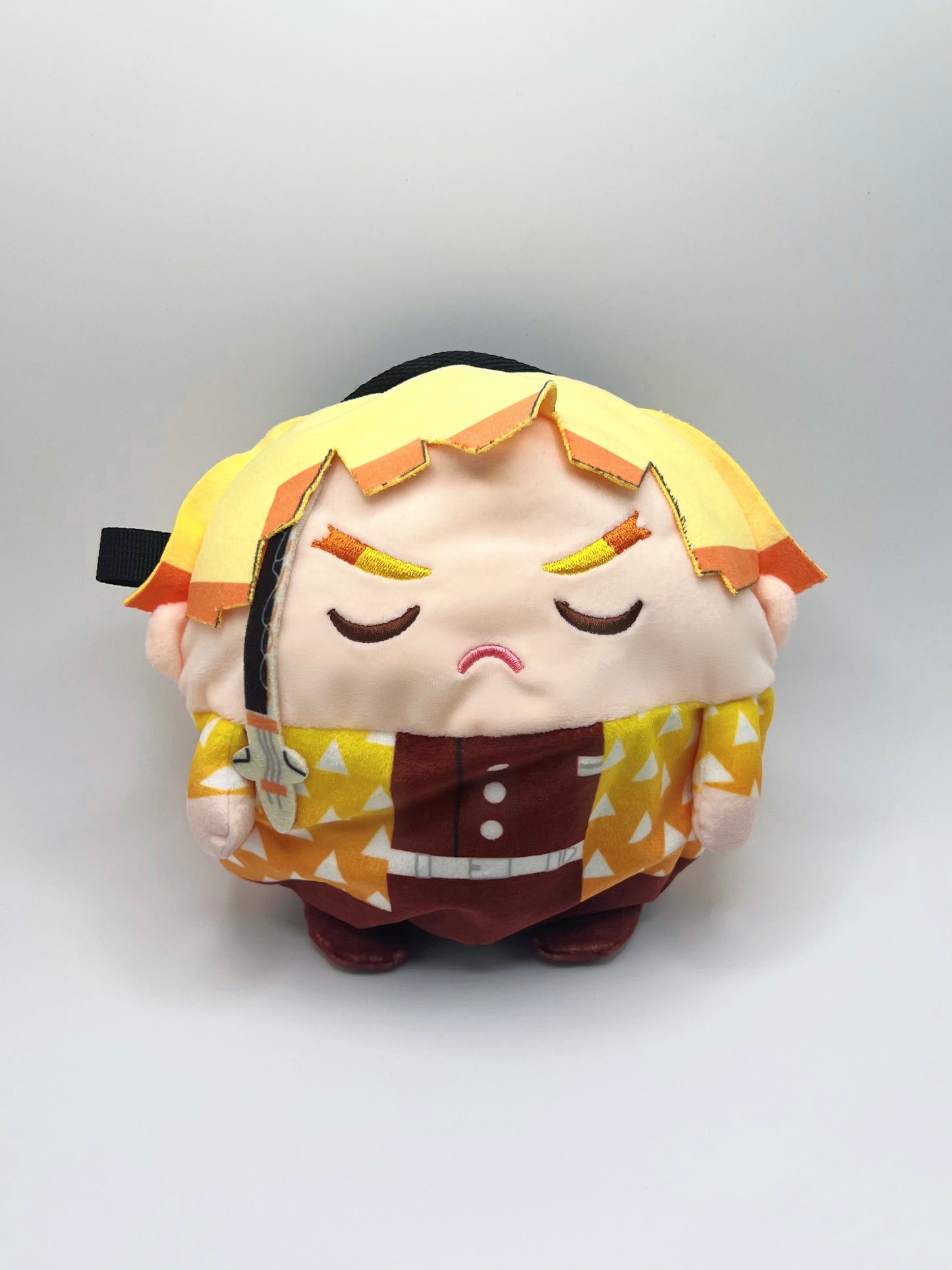 demon slayer Cute Chubby Zenitsu chalk bag for rock climbing