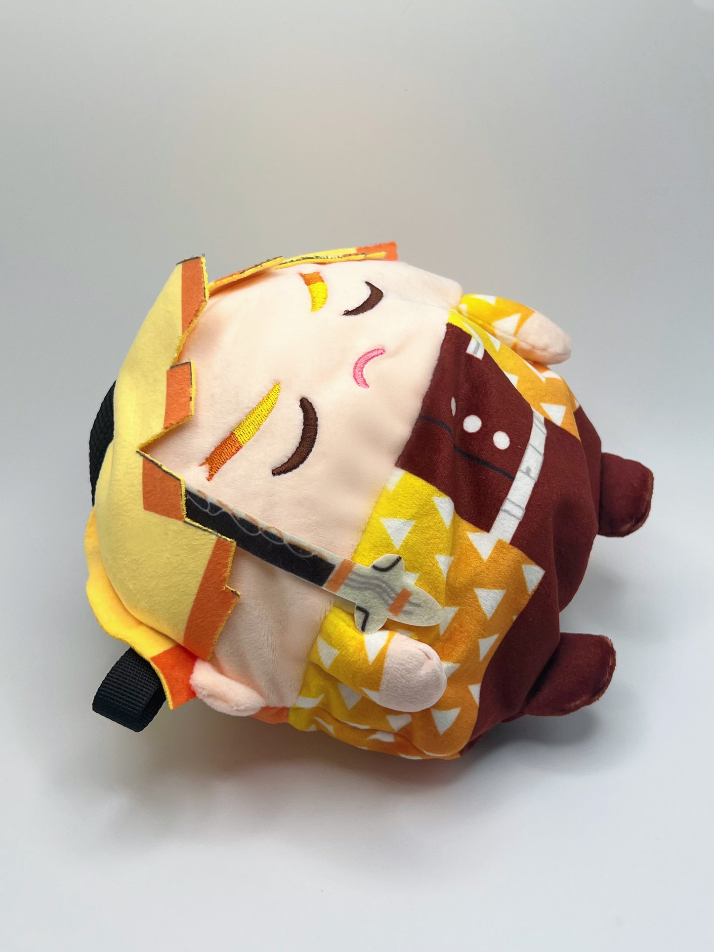 demon slayer Cute Chubby Zenitsu chalk bag for rock climbing