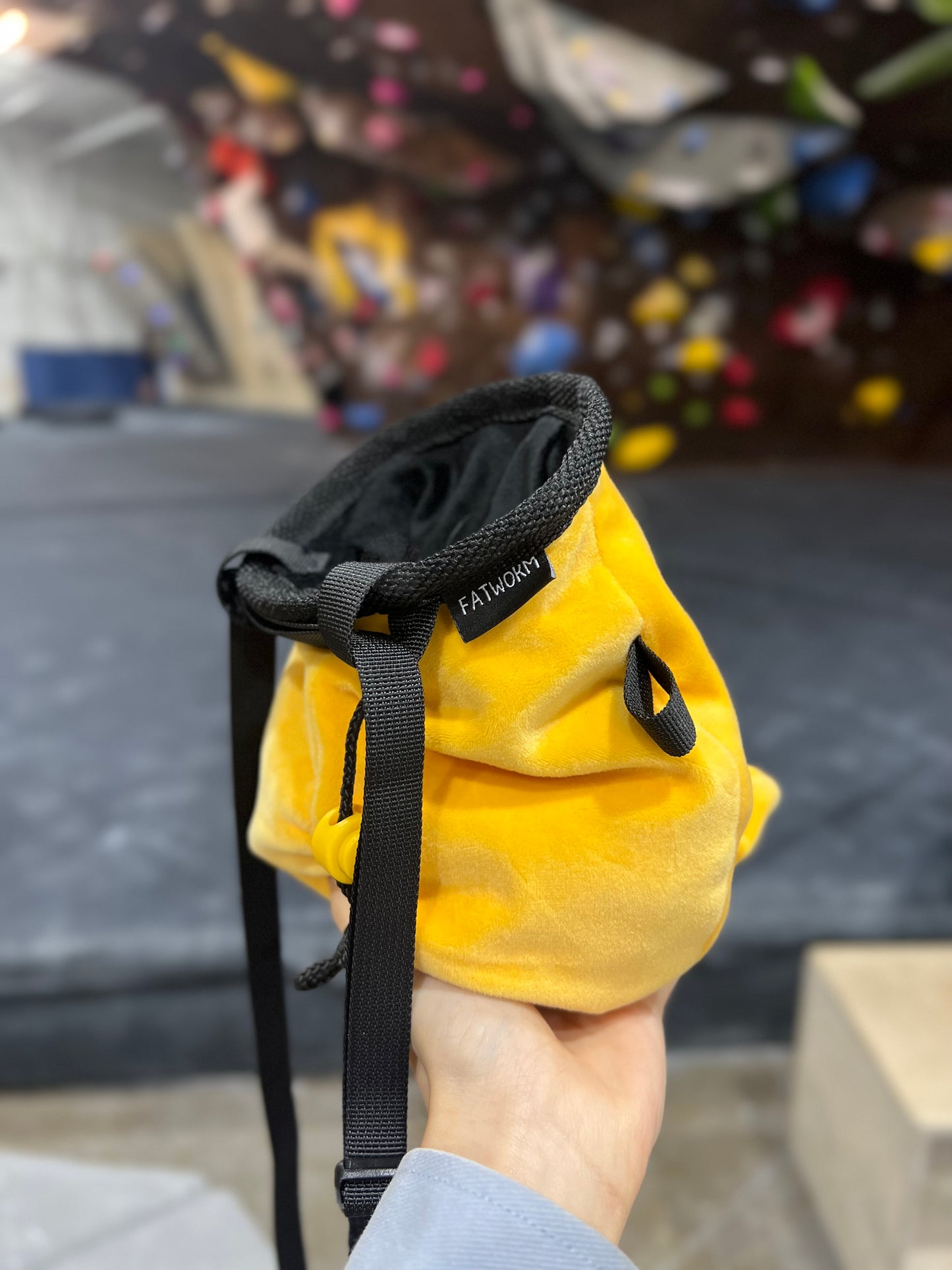 anime Cute Gudetama With Glasses Chalk Bag plush chalk bag for rock climbing