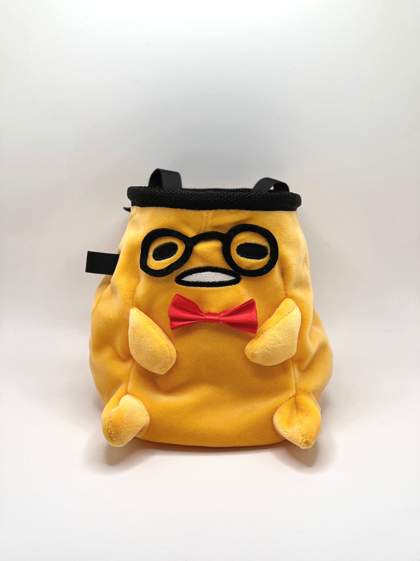 anime Cute Gudetama With Glasses Chalk Bag plush chalk bag for rock climbing