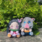 demon slayer Nezuko anime cute plush climbing chalk bag buckets for rock climbing