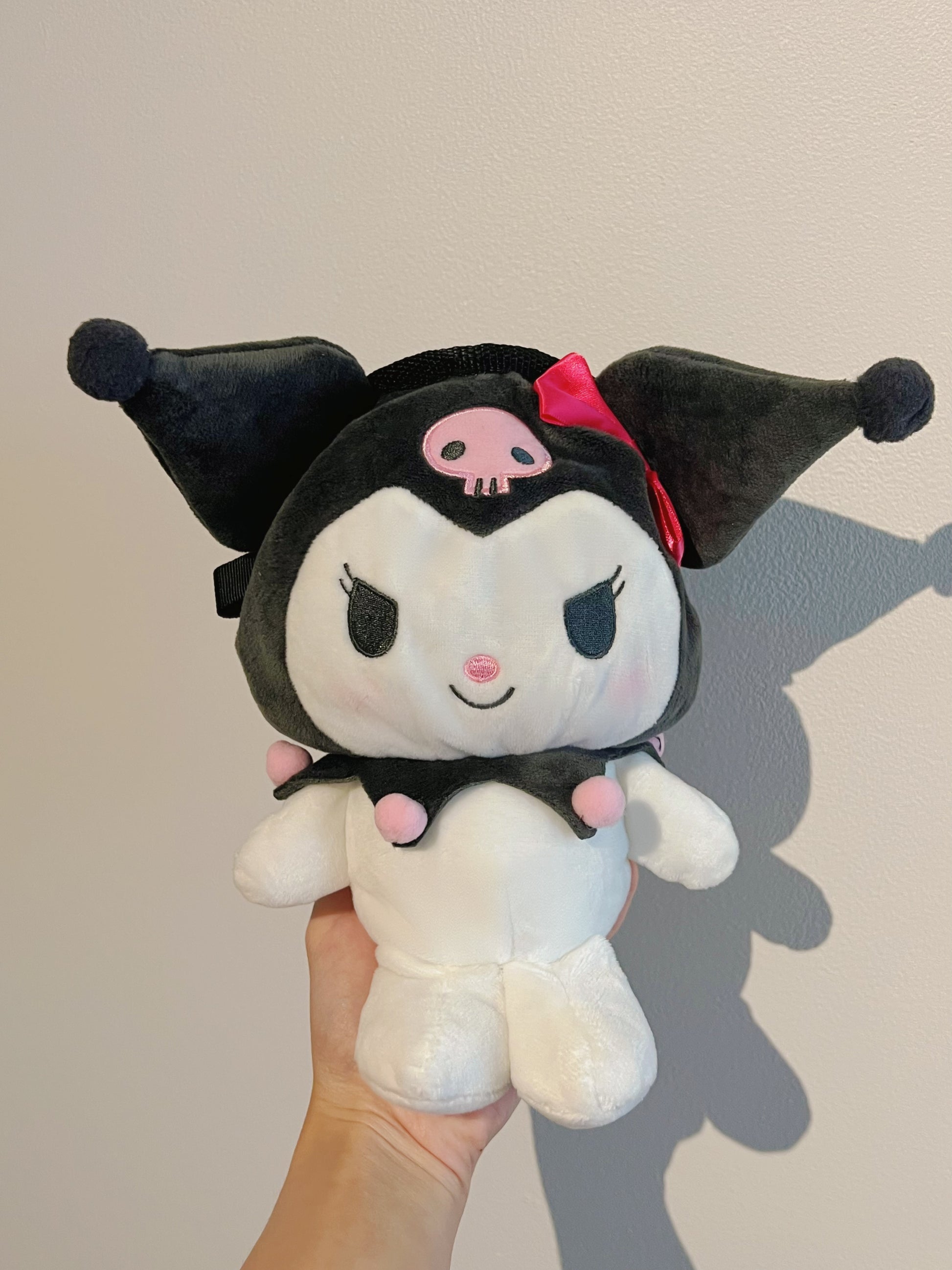 Sanrio anime cute Hungry Kuromi plush chalk bag for rock climbing