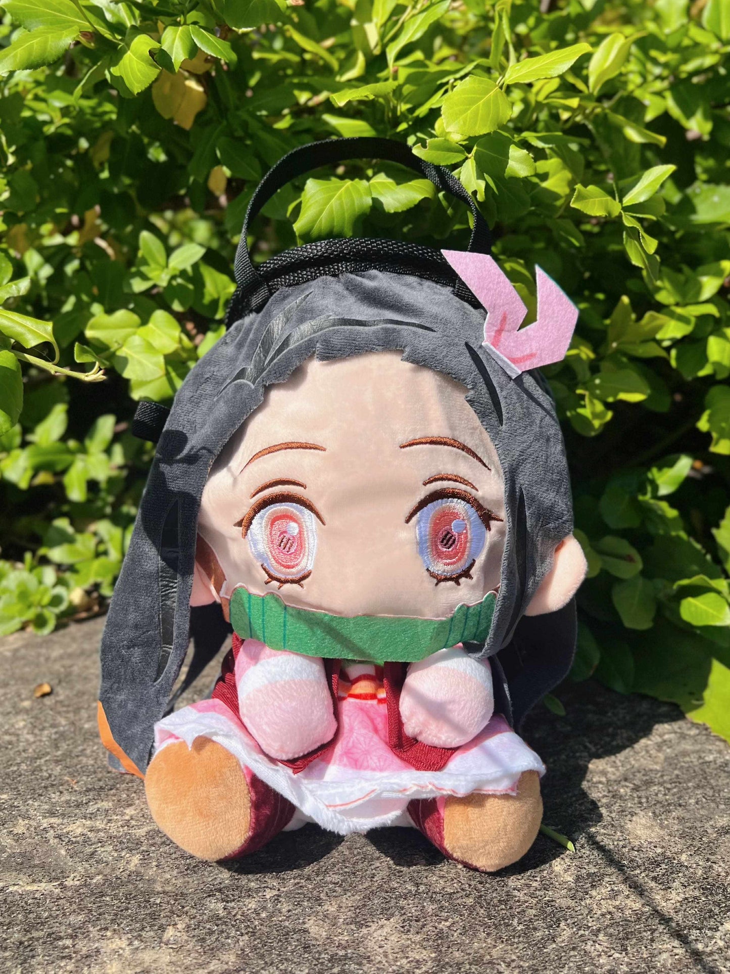 demon slayer Nezuko anime cute plush climbing chalk bag buckets for rock climbing