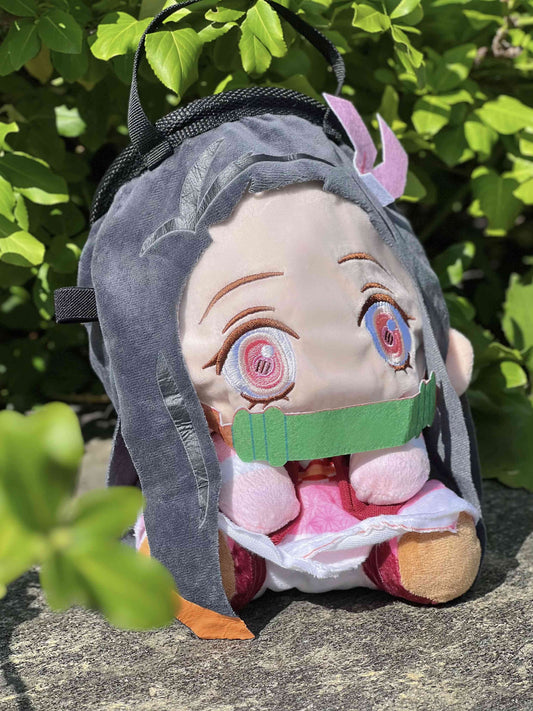 demon slayer Nezuko anime cute plush climbing chalk bag buckets for rock climbing