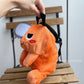 Chainsaw Man anime Pochita plush chalk bag for rock climbing