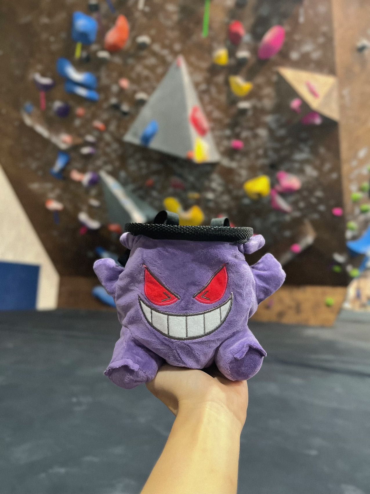 Pokemon Gengar chalk bucket chalk bag for rock climbing