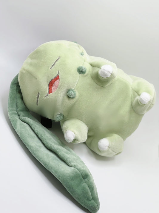 anime plush cute pokemon sleeping chikorita chalk bag for rock climbing