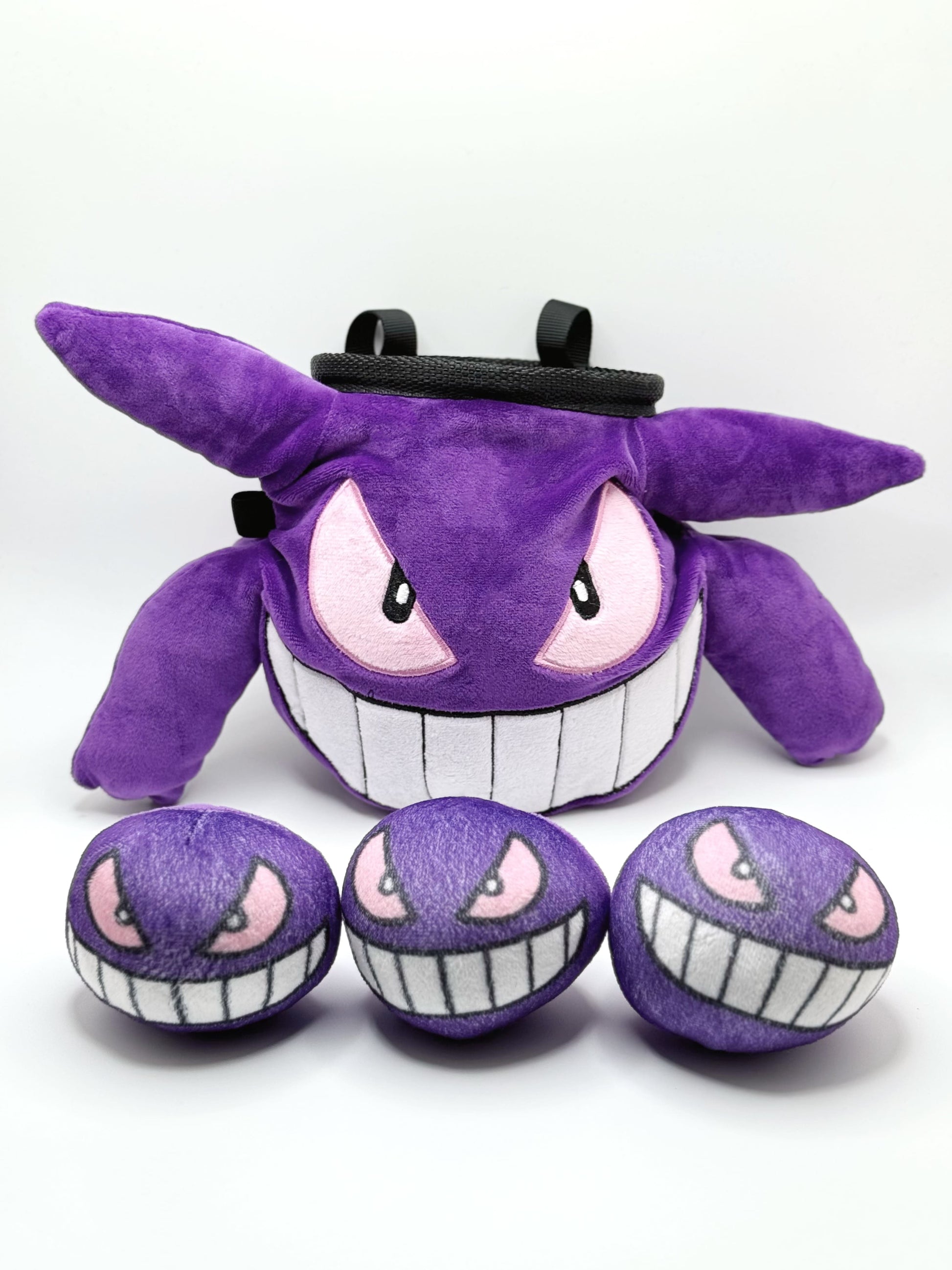 anime pokemon gengar chalk bag climbing bouldering fatworm handmade cute climber