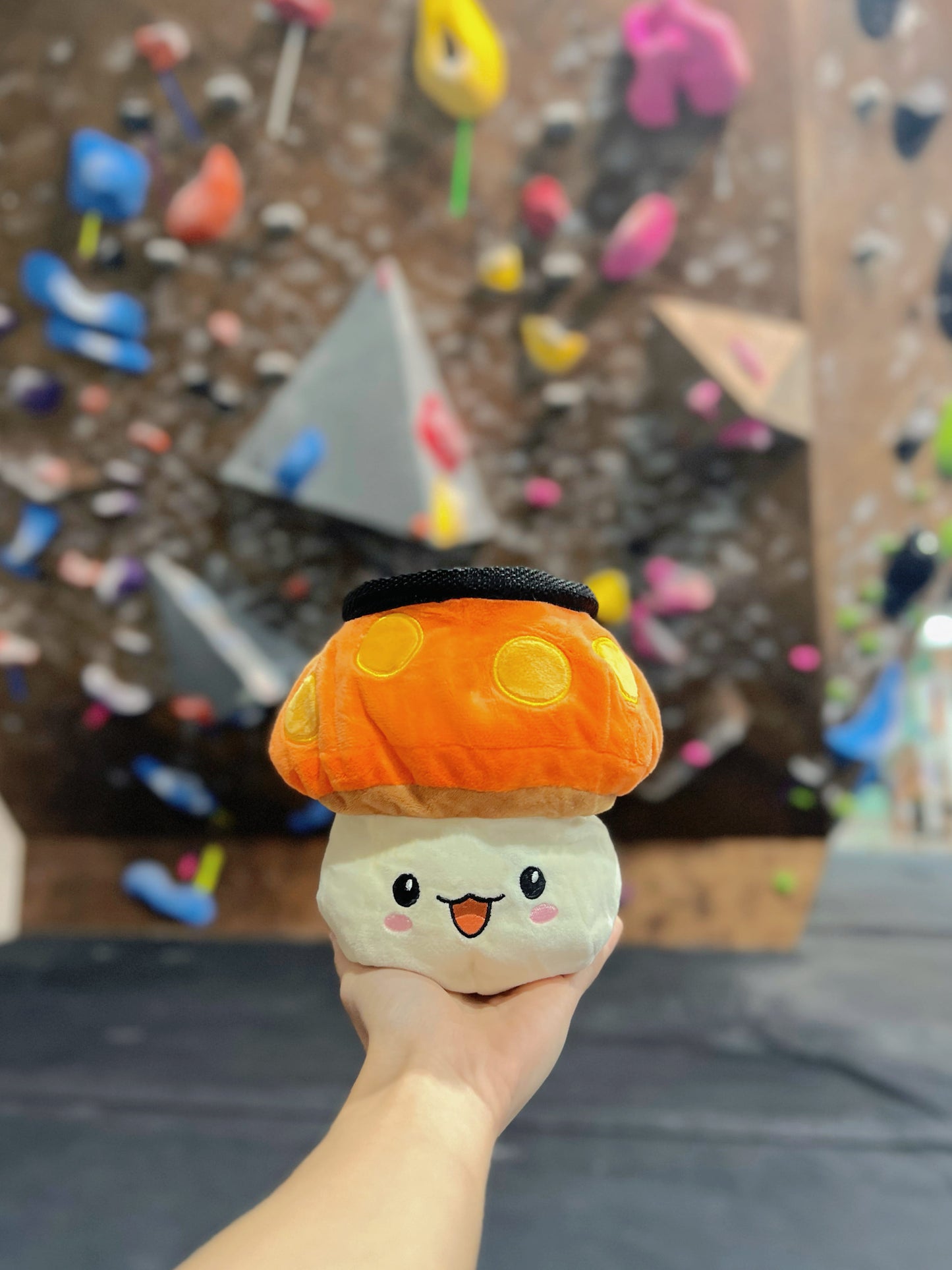 anime maplestory orange mushroom chalk bag bucket for rock climbing